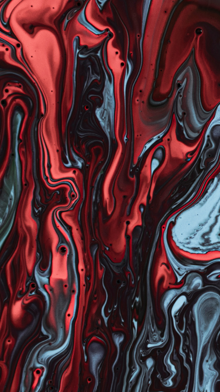 Обои ткань, жидкий, арт, красный цвет, пурпурный цвет в разрешении 750x1334