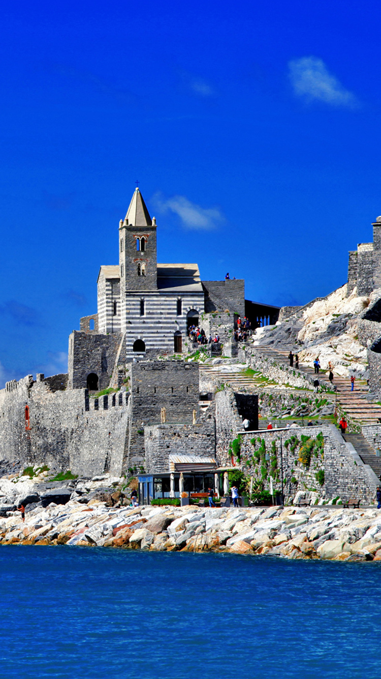 Обои церковь Святого Петра, море, мыс, побережье, туризм в разрешении 750x1334