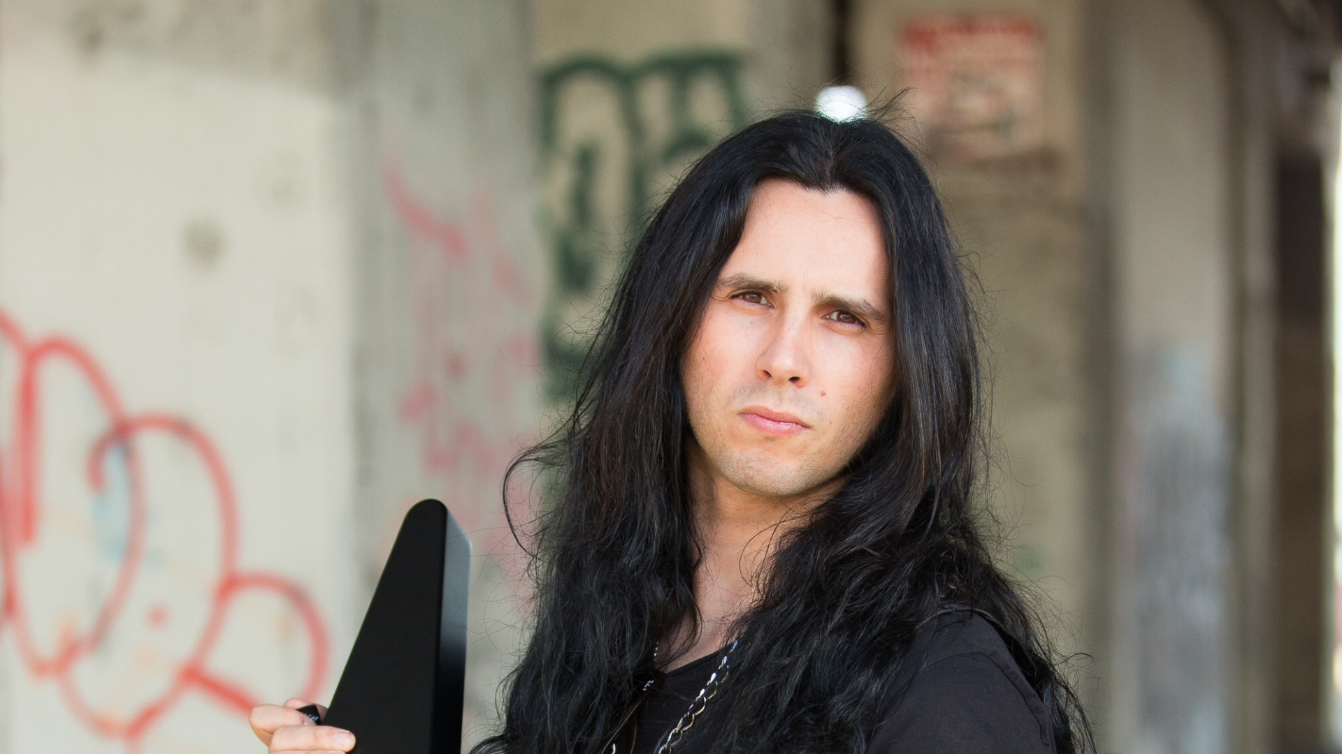 Обои тяжелый металл, гитара, музыкальный инструмент, струнный инструмент, музыкант в разрешении 1920x1080