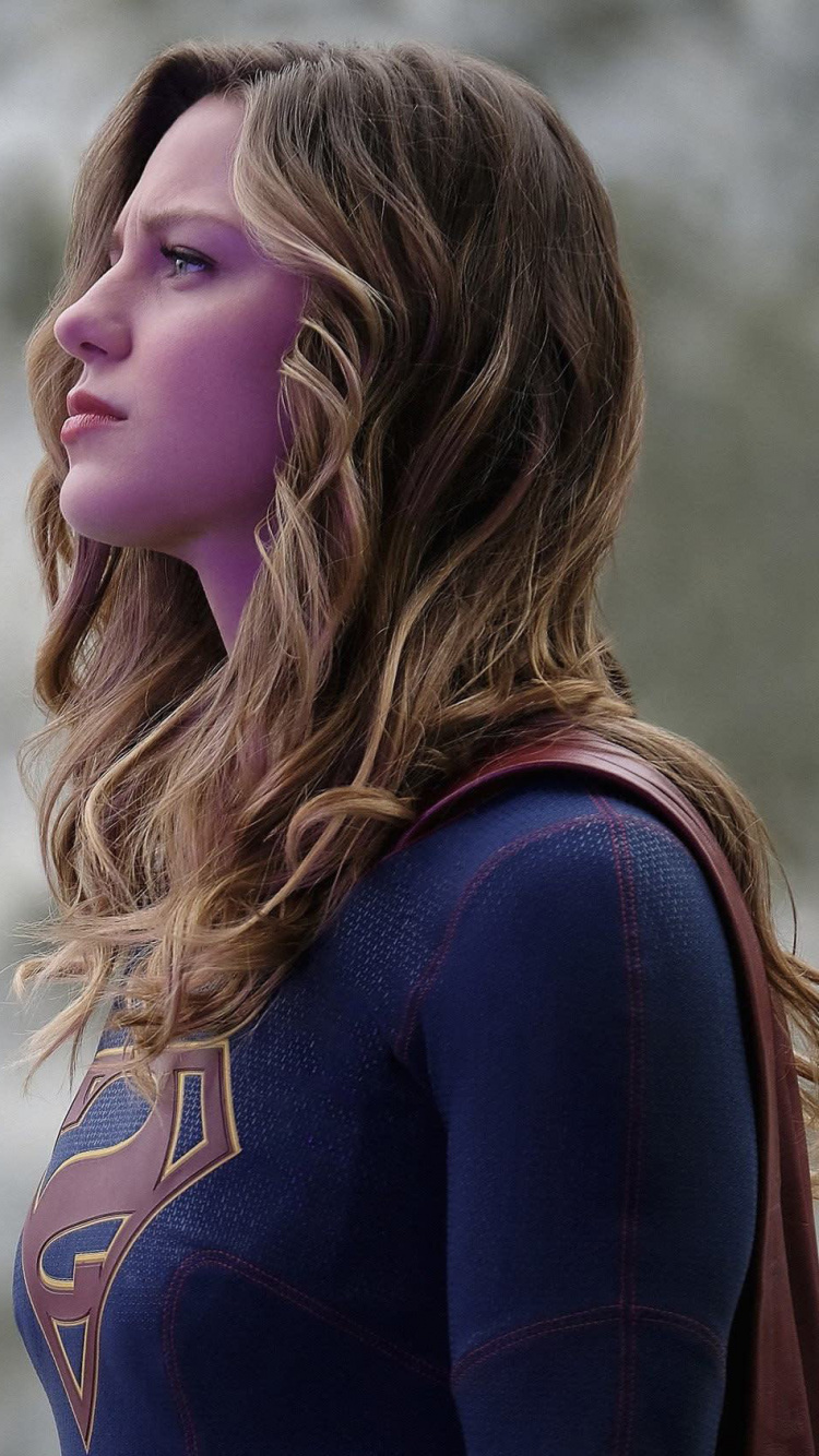 Обои супергерл, Мелисса бенойст, Супергерл - Сезон 4, волосы, красота в разрешении 750x1334