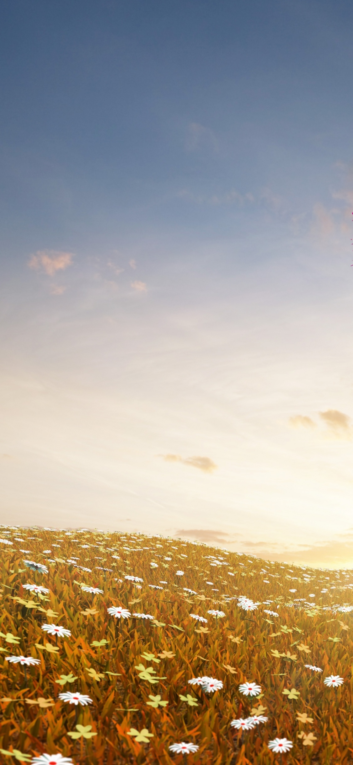 Обои сердце, дерево, природа, облако, любовь в разрешении 1125x2436