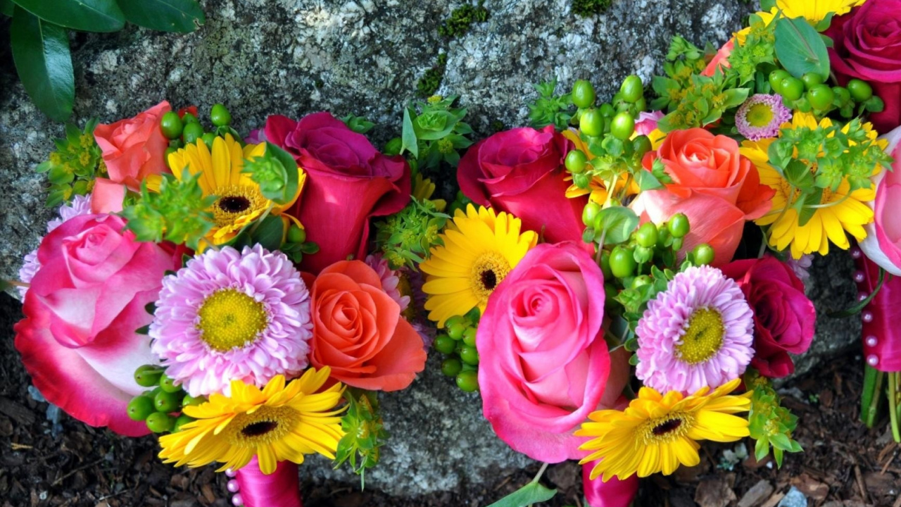 Обои флористика, срезанные цветы, флористики, растение, цветочный дизайн в разрешении 1280x720