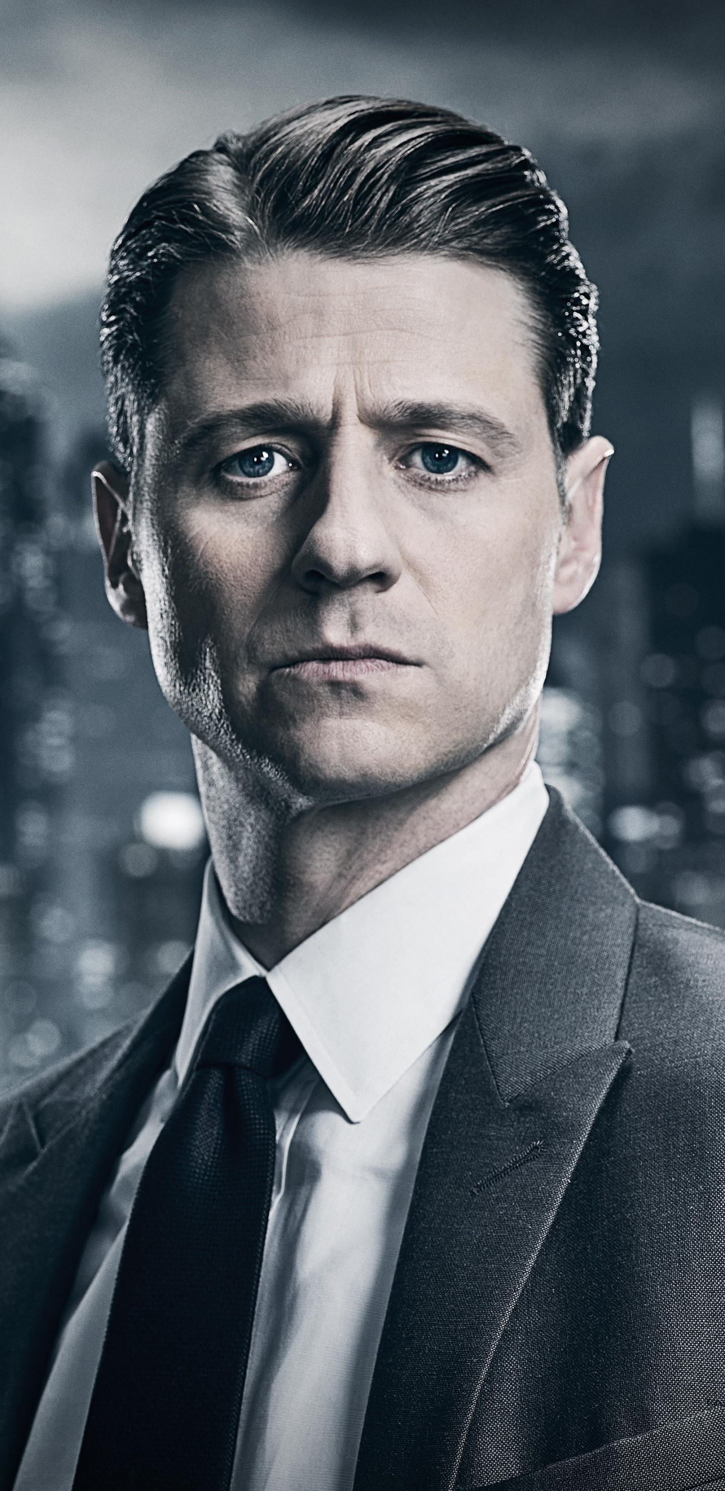 Обои Бен Маккензи, Готэма, комиссар Гордон, Джеймс Гордон, Харви Буллок в разрешении 1440x2960