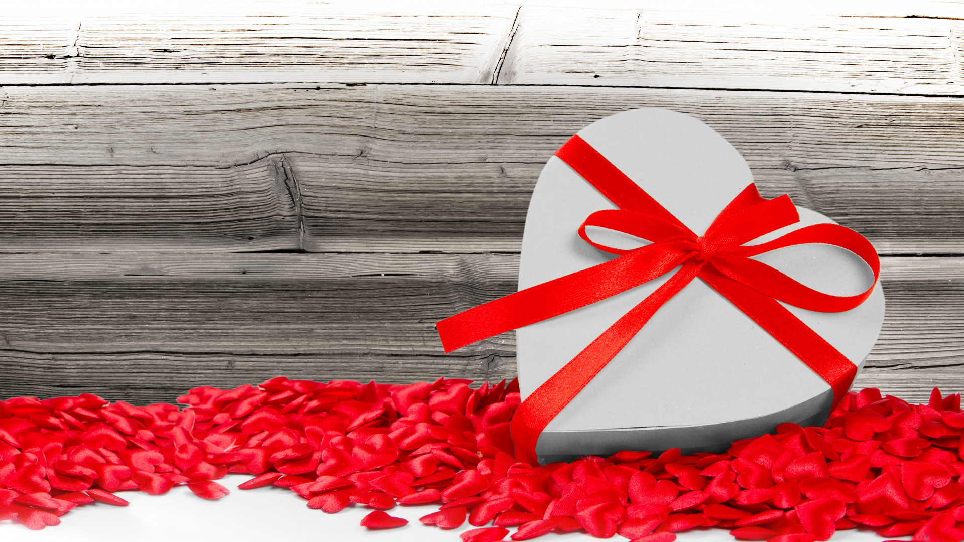 Обои День Святого Валентина, сердце, красный цвет, любовь, цветок в разрешении 1920x1080