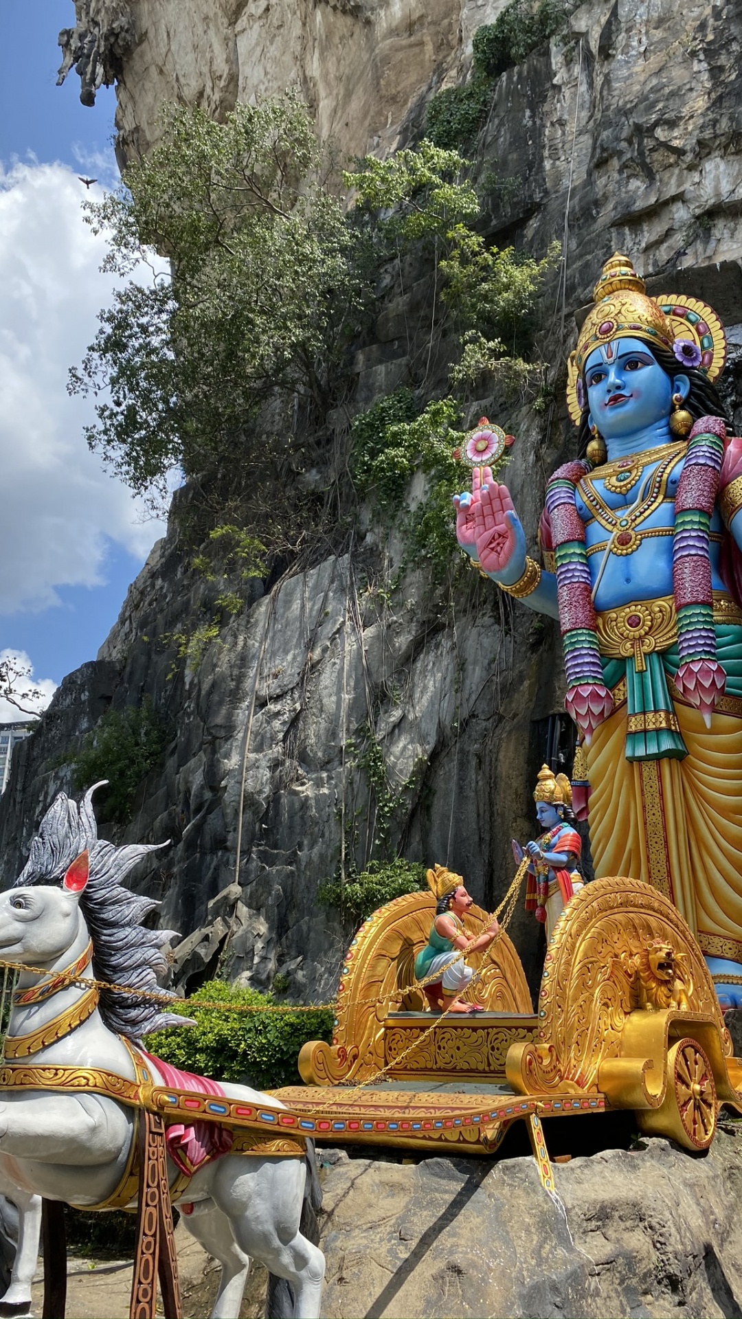 Обои Малайзия, индуистский храм, туризм, достопримечательность, храм в разрешении 1080x1920