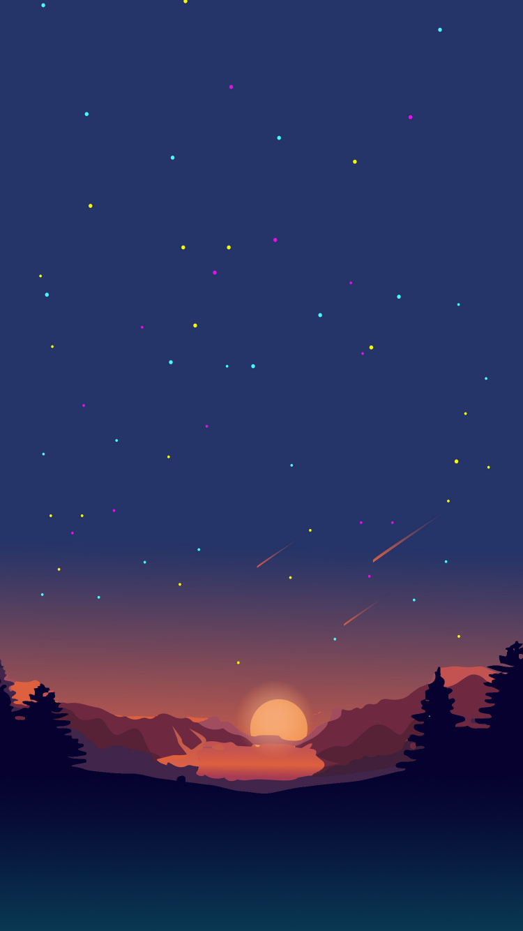 Обои минимализм, атмосфера, мир, природа, лазурный в разрешении 750x1334