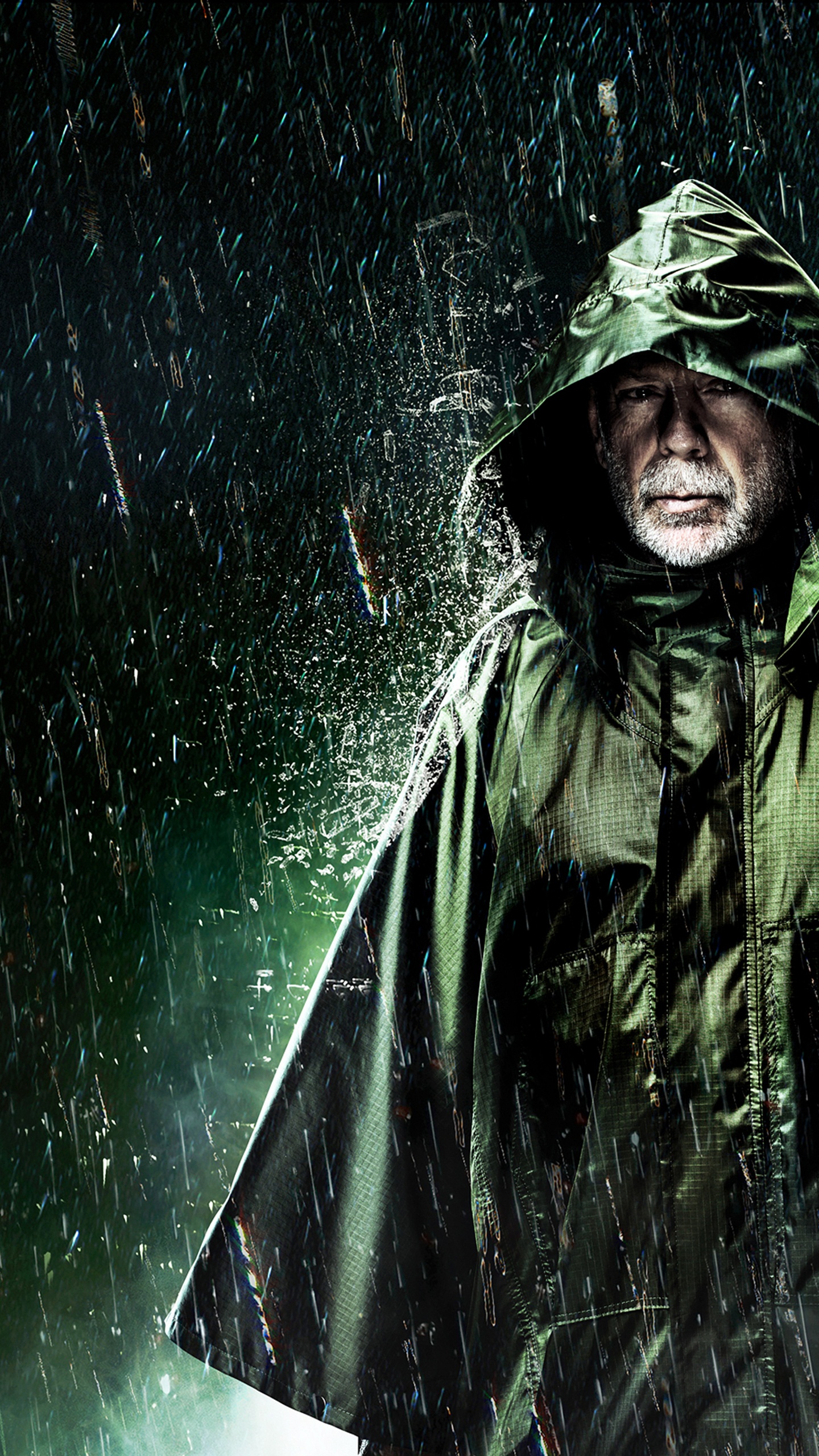 Обои зеленый, верхняя одежда, Дэвид Данн, фильм, М Найт Шьямалан в разрешении 1440x2560