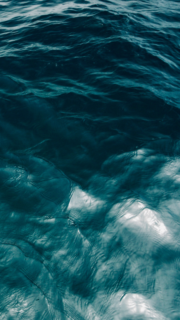 Обои вода, синий, Аква, океан, море в разрешении 750x1334