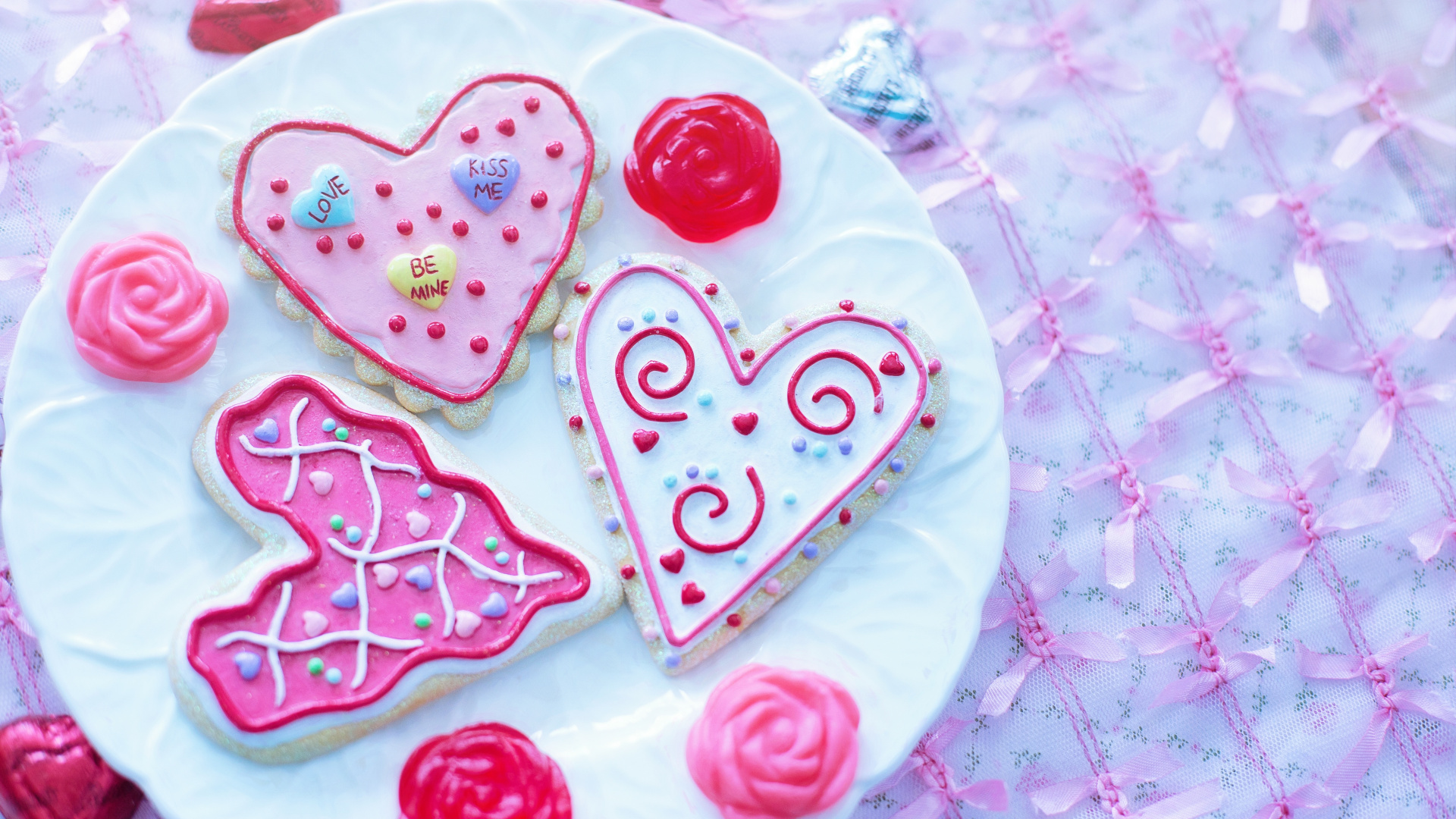 Обои День Святого Валентина, праздник, сердце, обледенение, королевский обледенение в разрешении 1920x1080