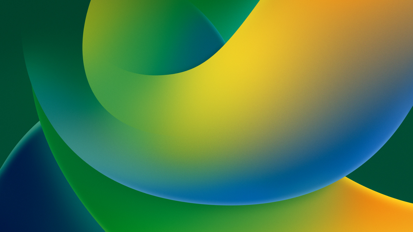 Обои атмосфера, яблоко, ios, лазурный, Аква в разрешении 1366x768