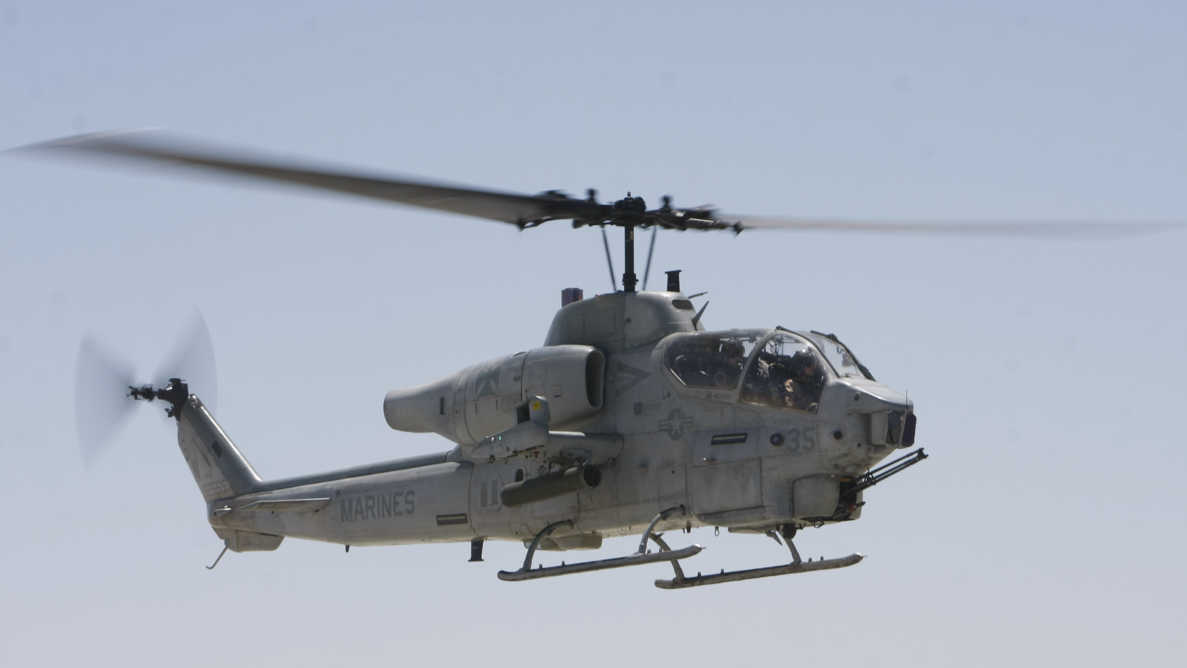 Обои военный вертолет, винтокрылая машина, авиация, Ми 28, несущий винт вертолета в разрешении 3840x2160