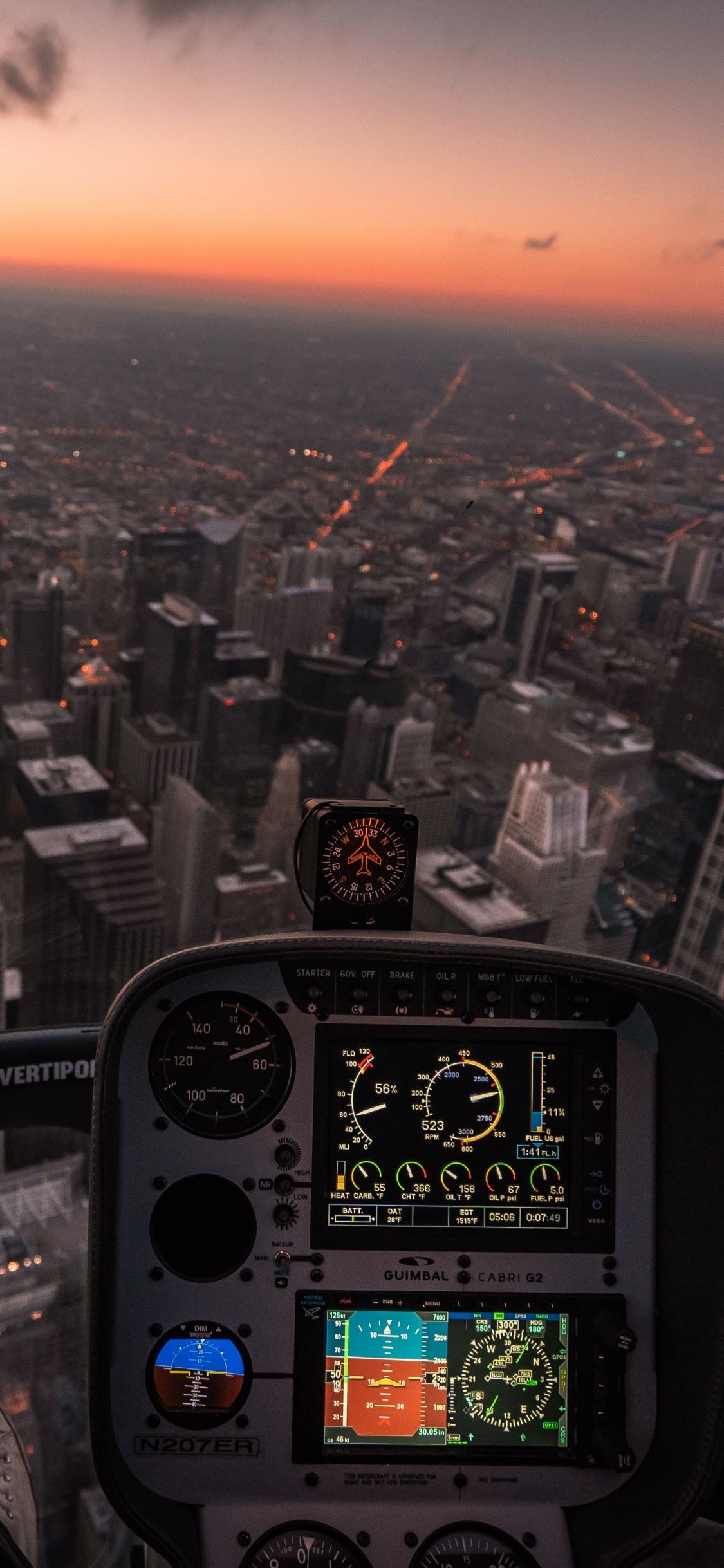 Обои самолеты, городской пейзаж, город, городской район, населенный пункт в разрешении 1125x2436