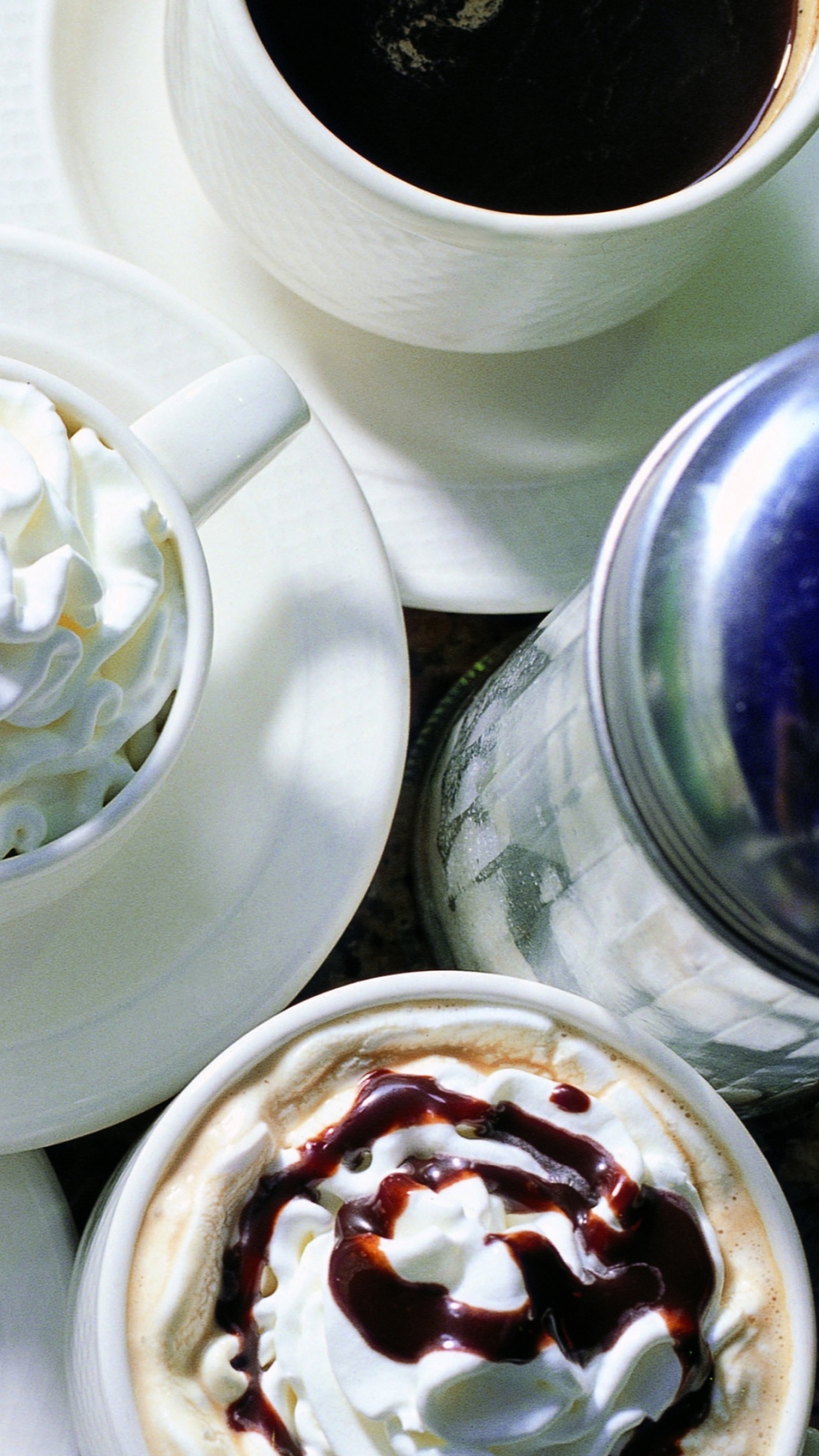 Обои капучино, кофейня, кофейная чашка, пища, чашка в разрешении 1080x1920