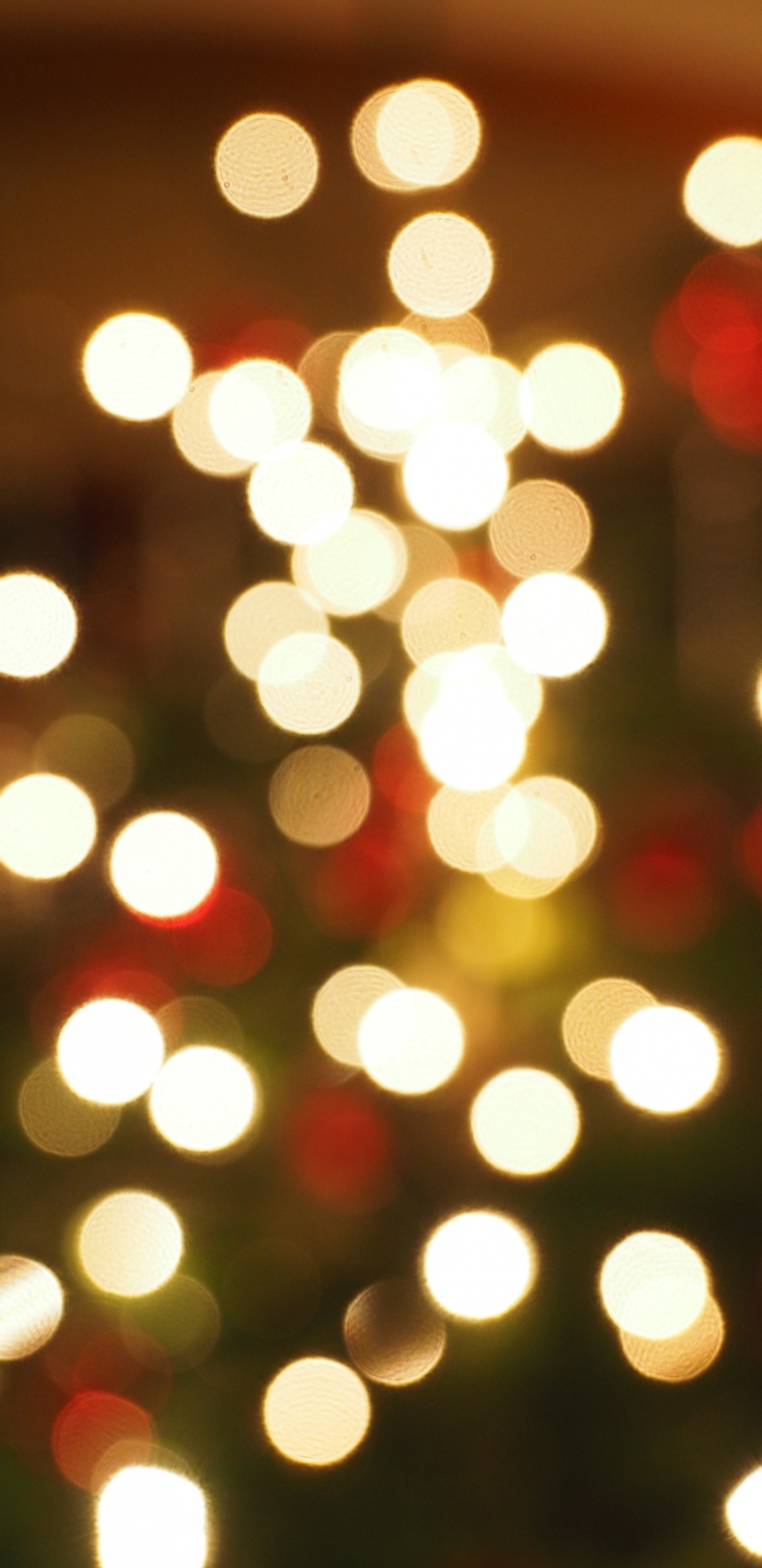 Обои боке, освещение, свет, Рождество, апертура в разрешении 1440x2960