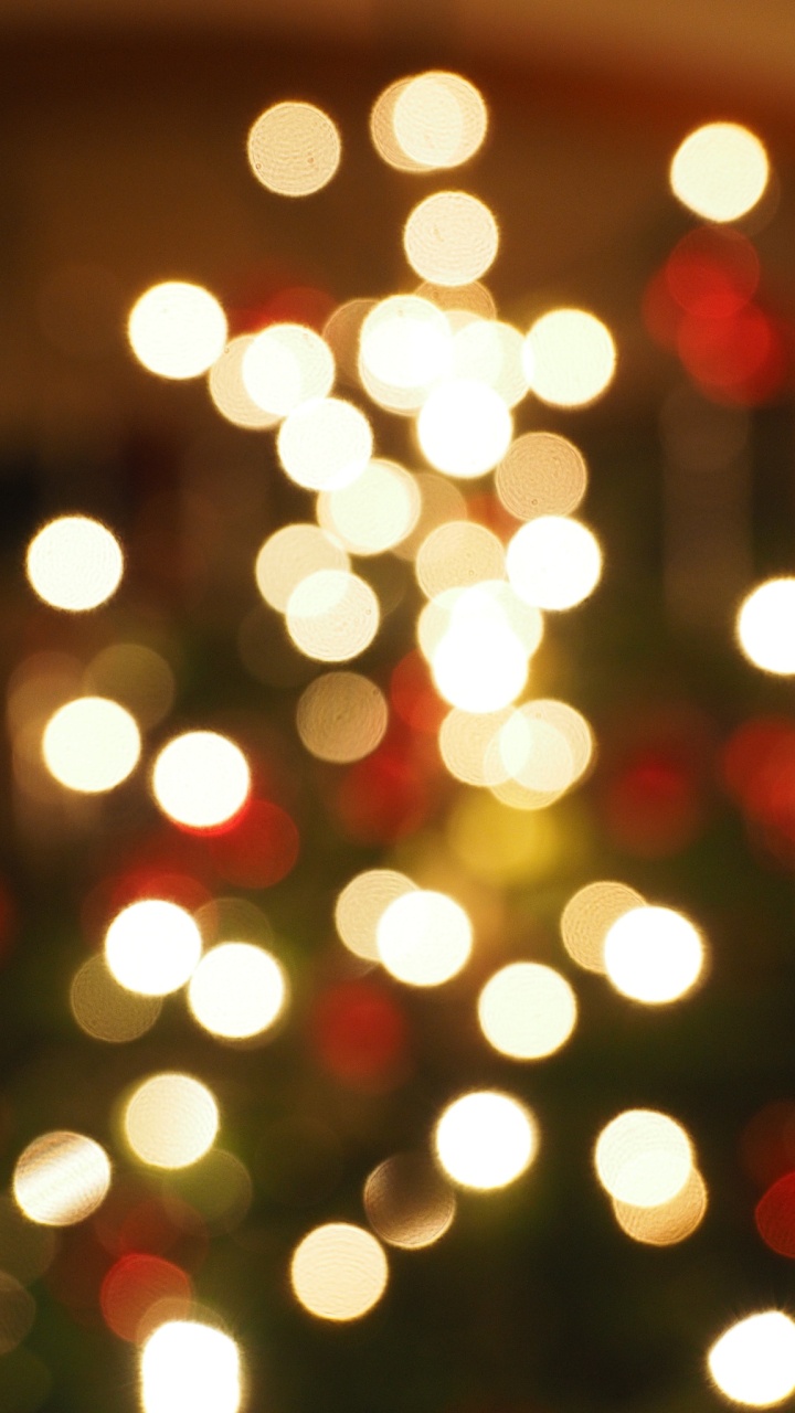 Обои боке, освещение, свет, Рождество, апертура в разрешении 720x1280
