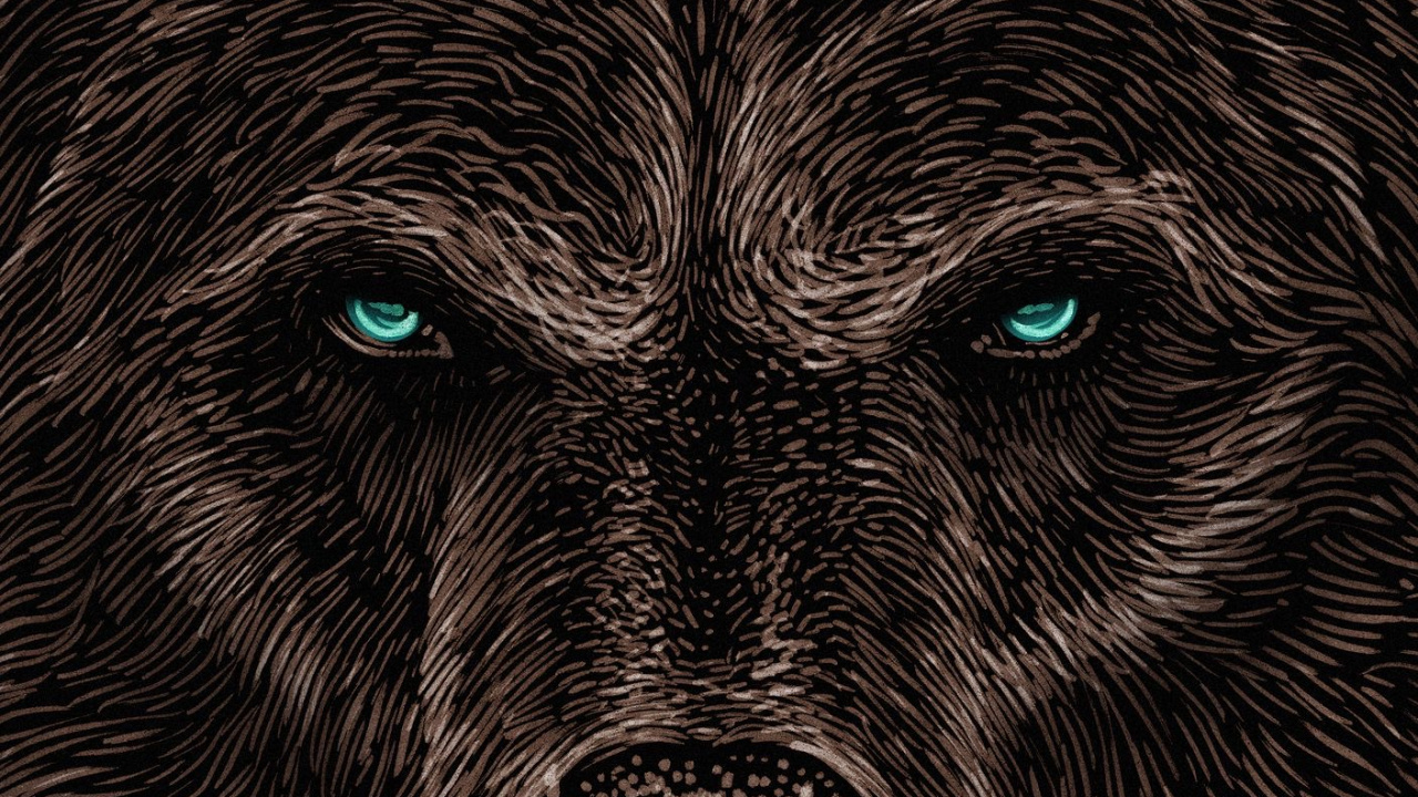 Обои Гризли, волк, американский черный медведь, кошачьих, хищные в разрешении 1280x720