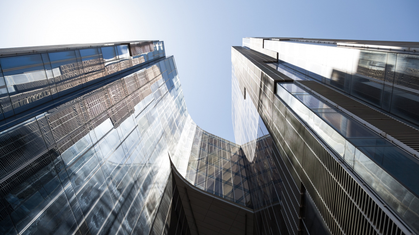 Обои архитектура, современная архитектура, Высокотехнологичная архитектура, небоскреб, здание в разрешении 1366x768