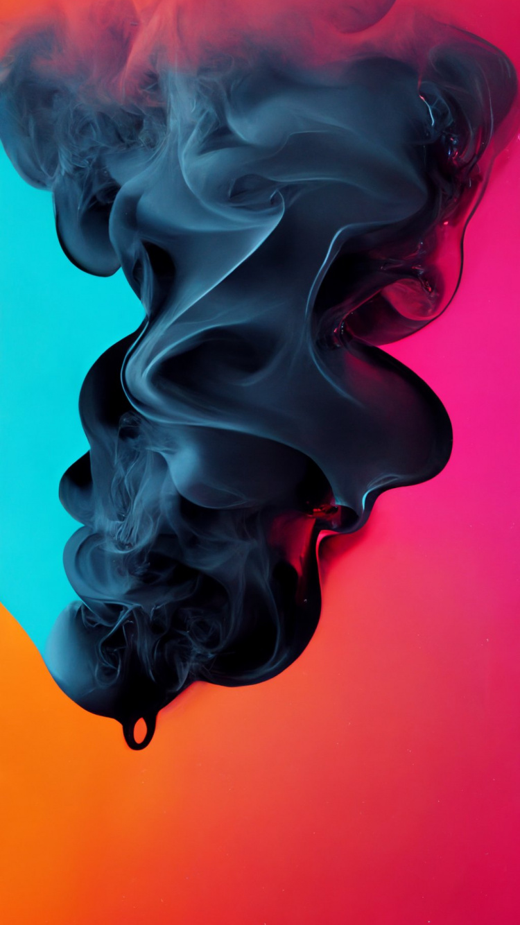 Обои Редми, смартфон, Xiaomi, жидкий, лазурный в разрешении 750x1334