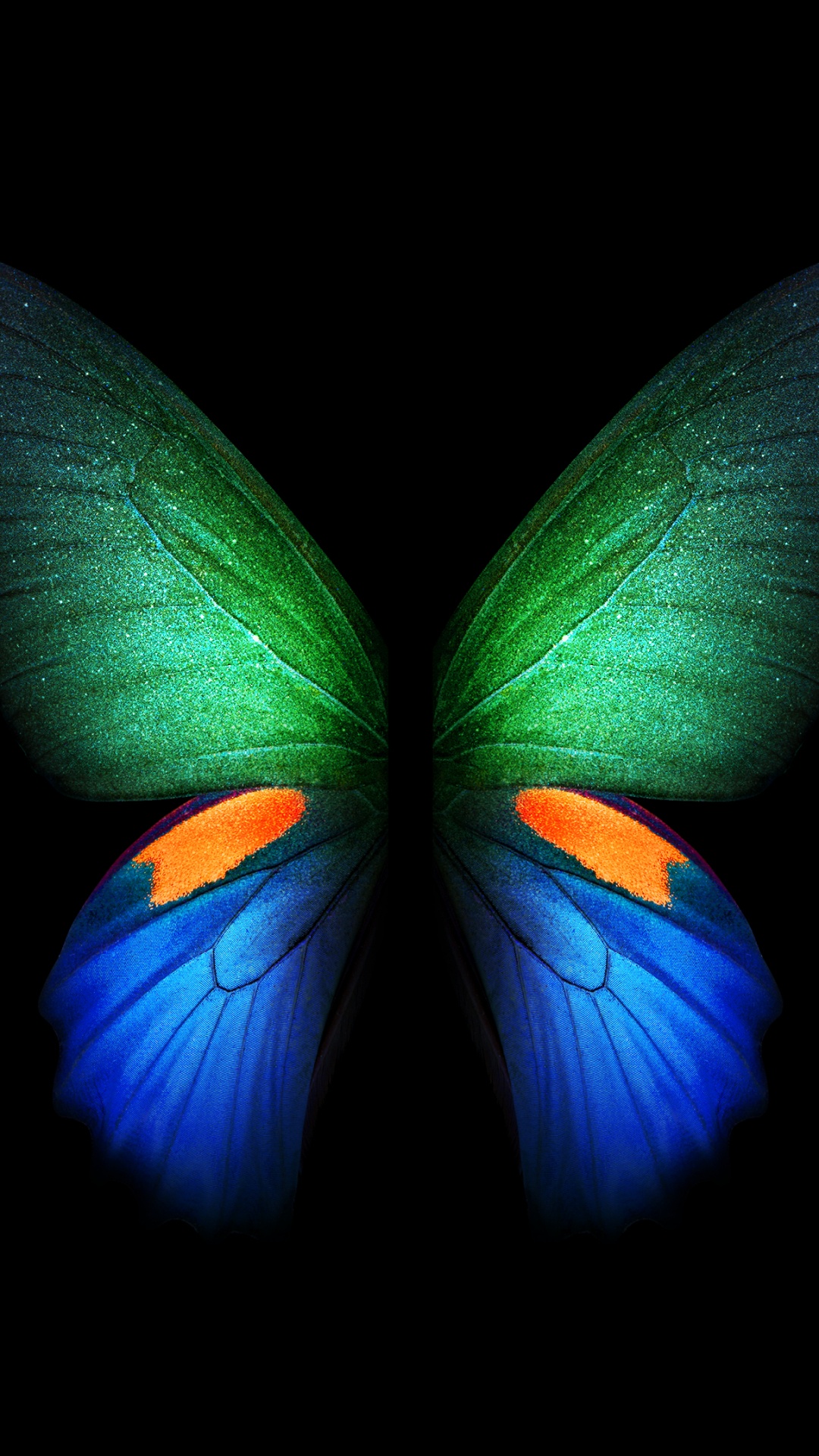 Обои Samsung Galaxy, Samsung, Samsung Galaxy Fold, складка галактики, складной смартфон в разрешении 1080x1920