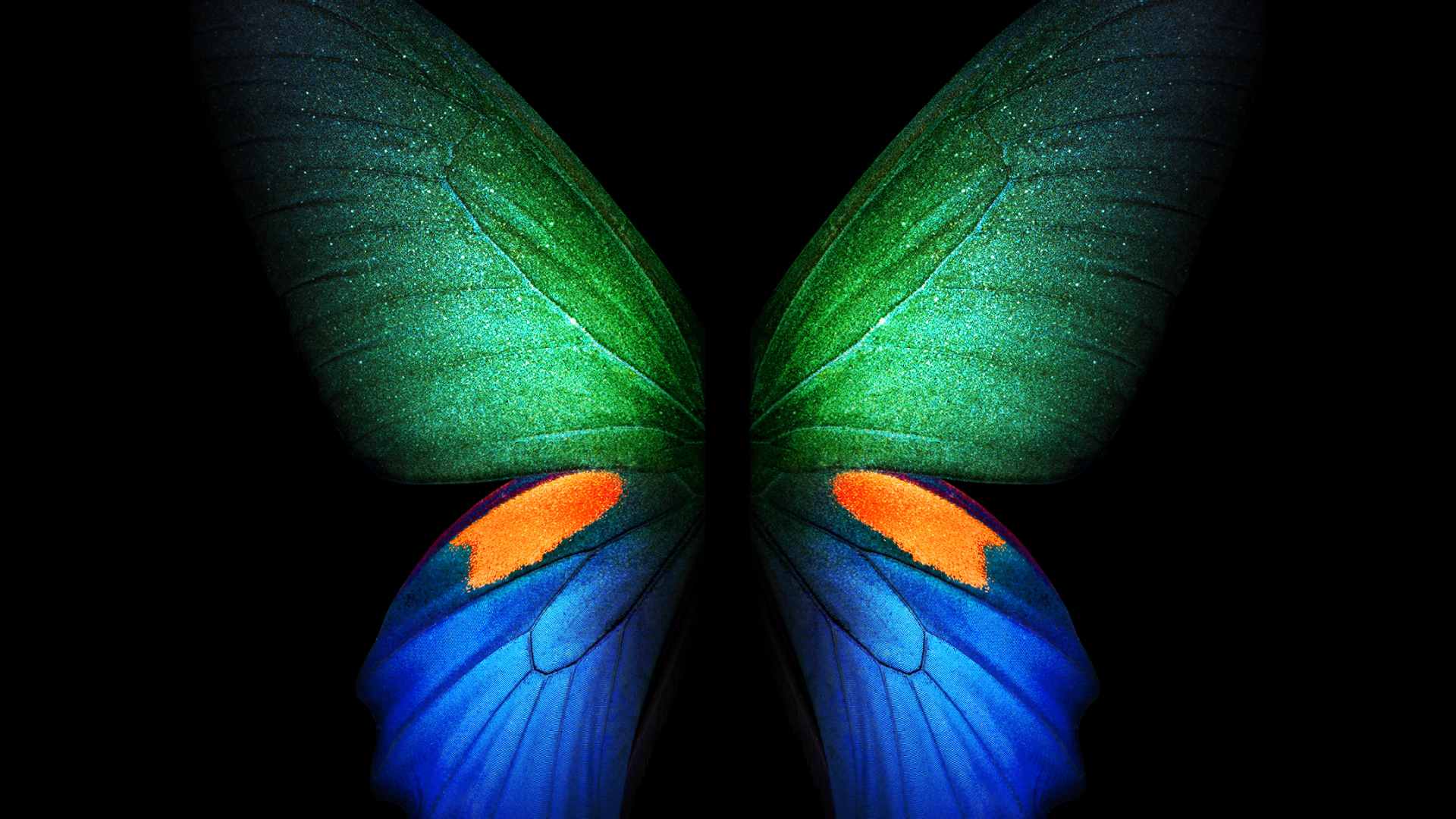 Обои Samsung Galaxy, Samsung, Samsung Galaxy Fold, складка галактики, складной смартфон в разрешении 1920x1080