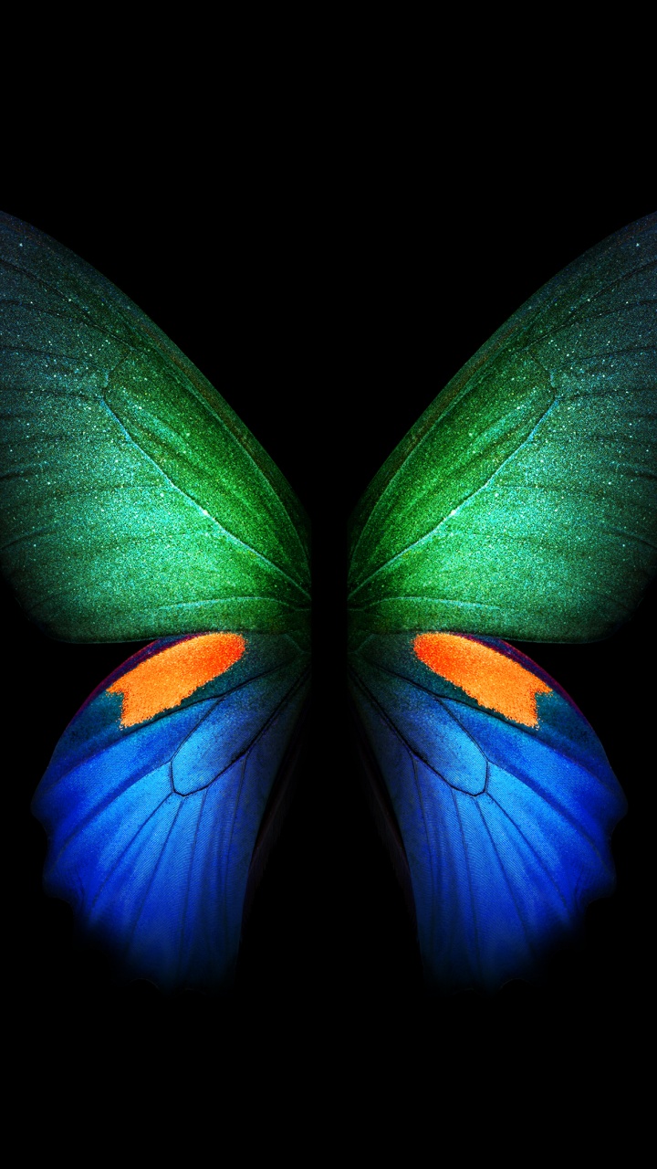 Обои Samsung Galaxy, Samsung, Samsung Galaxy Fold, складка галактики, складной смартфон в разрешении 720x1280