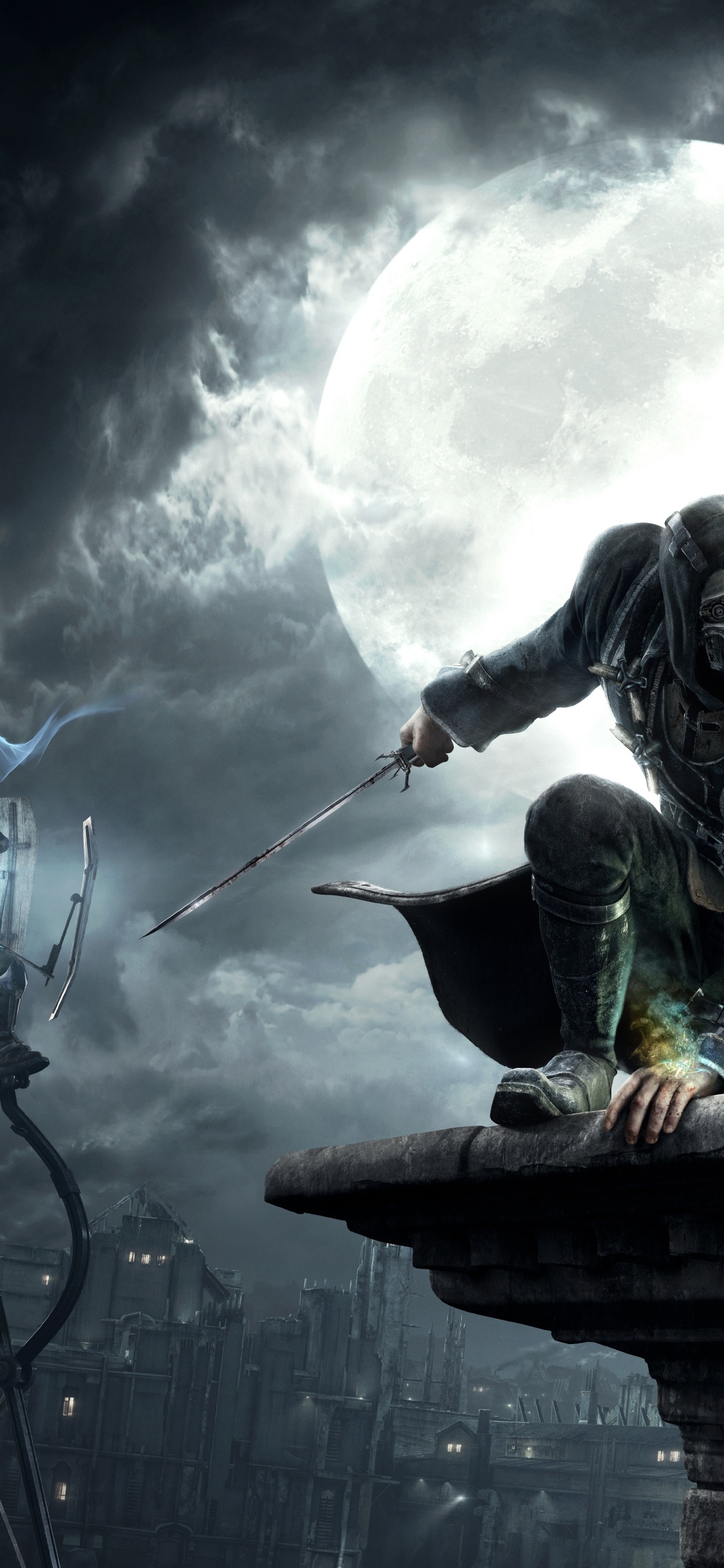 Обои игра-боевик, Эмили Kaldwin, Dishonored Полное Издание, Цифровой композитинг, компьютерная игра в разрешении 1125x2436