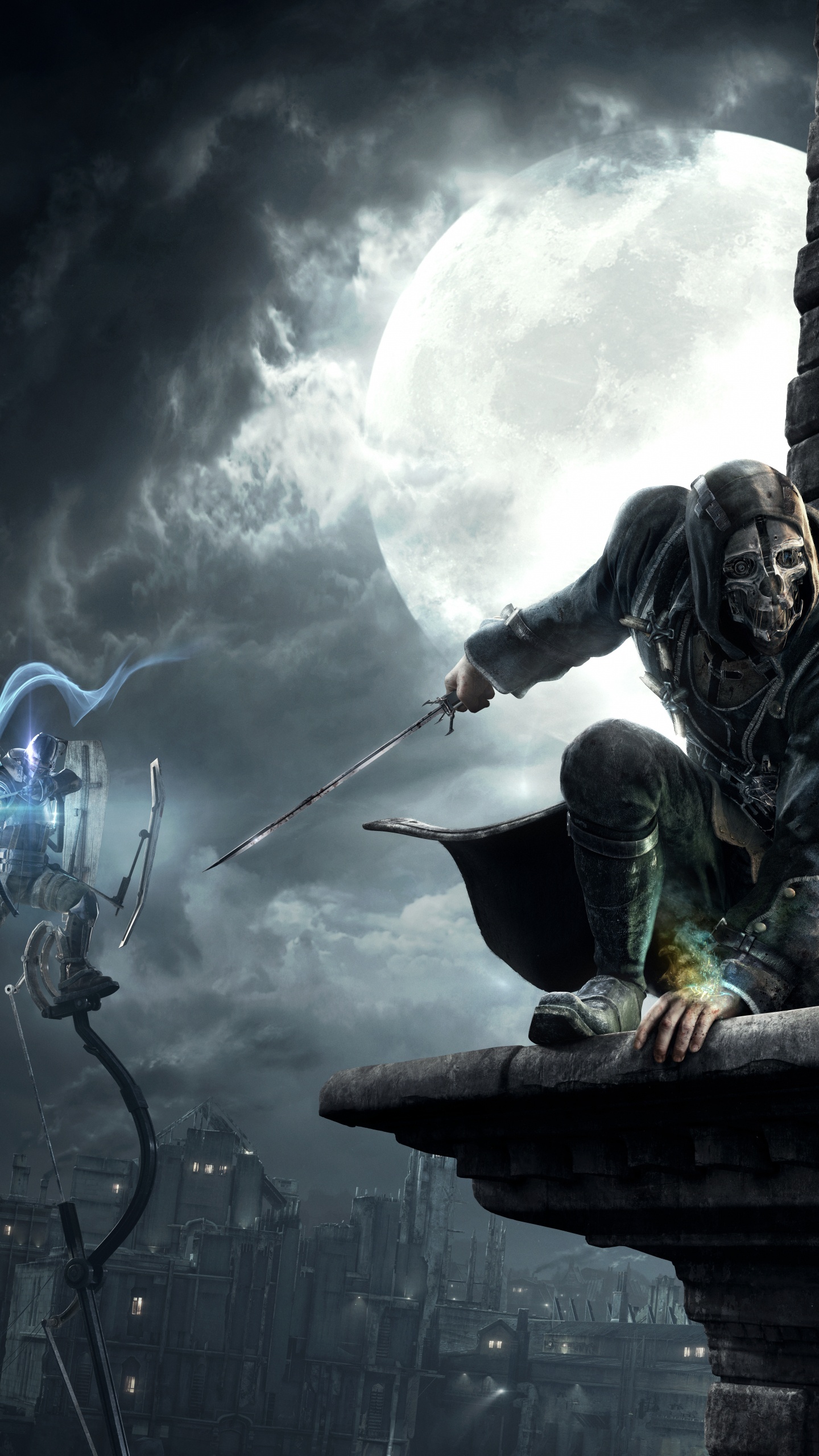 Обои игра-боевик, Эмили Kaldwin, Dishonored Полное Издание, Цифровой композитинг, компьютерная игра в разрешении 1440x2560