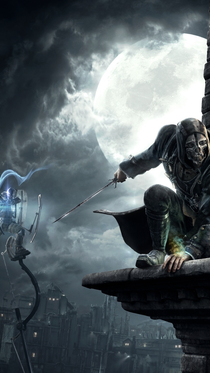 Обои игра-боевик, Эмили Kaldwin, Dishonored Полное Издание, Цифровой композитинг, компьютерная игра в разрешении 720x1280