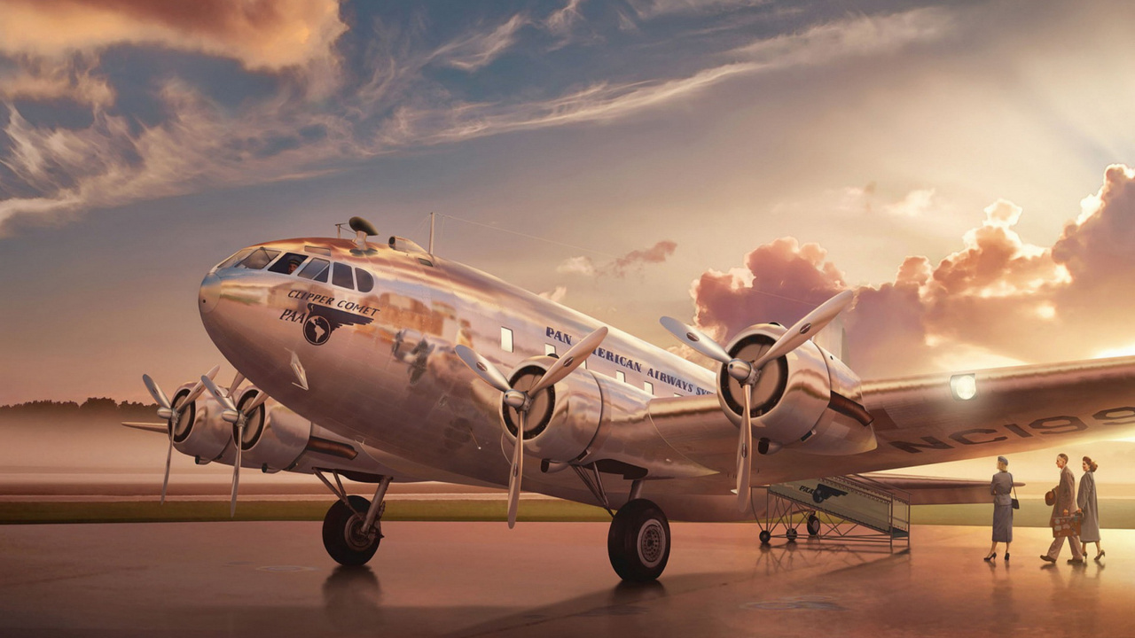 Обои самолет, самолеты, полет, Боинг, авиация в разрешении 1280x720