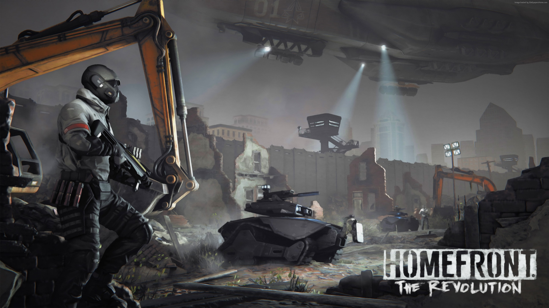 Обои homefront the revolution, хомфронт, deep silver, открытый мир, playstation 4 в разрешении 1920x1080