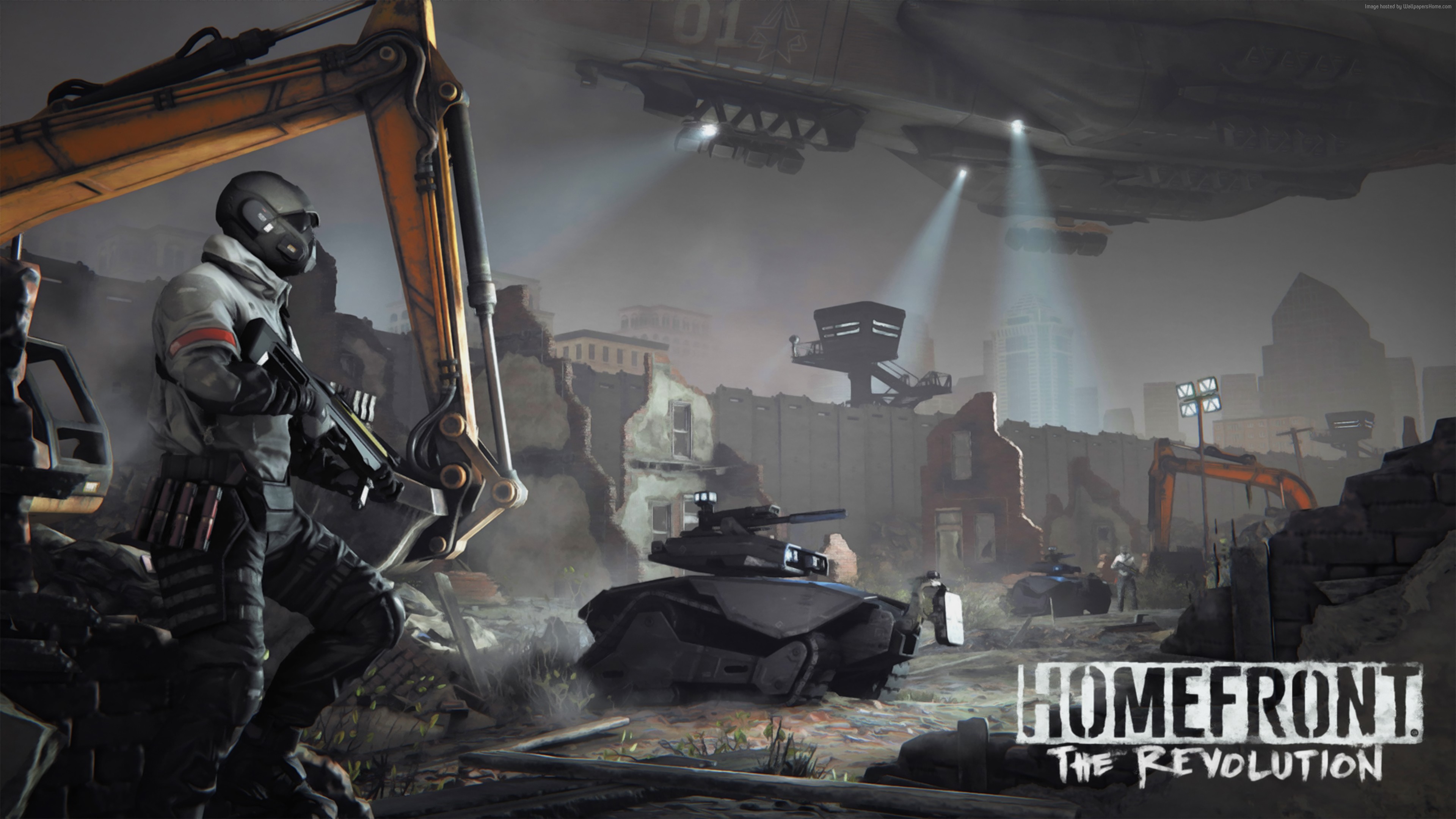 Обои homefront the revolution, хомфронт, deep silver, открытый мир, playstation 4 в разрешении 3840x2160