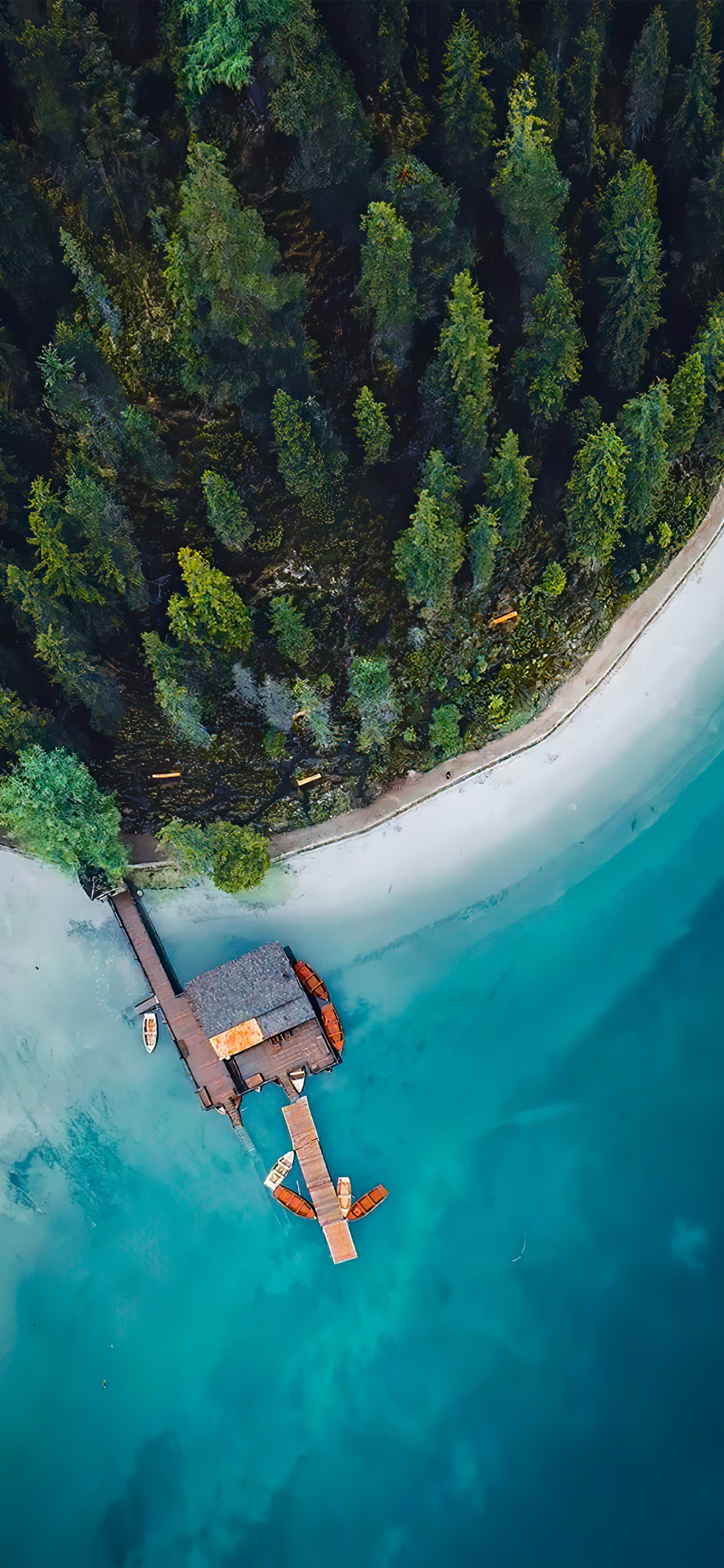 Обои вода, мир, зеленый, лазурный, водоток в разрешении 1125x2436