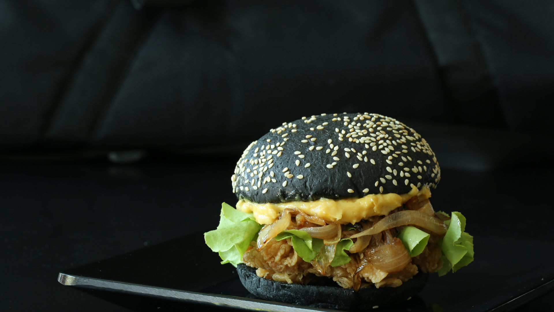 Обои гамбургер, Чизбургер, быстрое питание, картофель фри, пища в разрешении 1920x1080