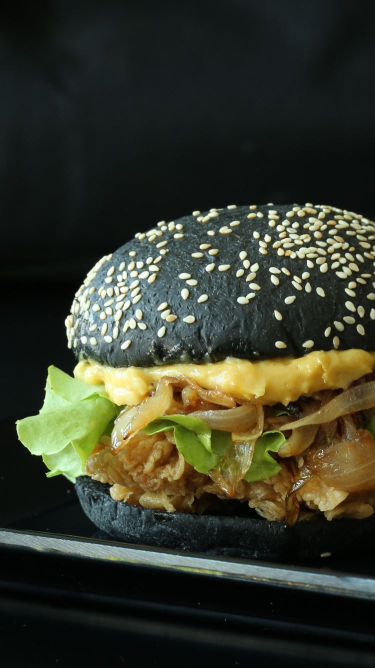 Обои гамбургер, Чизбургер, быстрое питание, картофель фри, пища в разрешении 750x1334