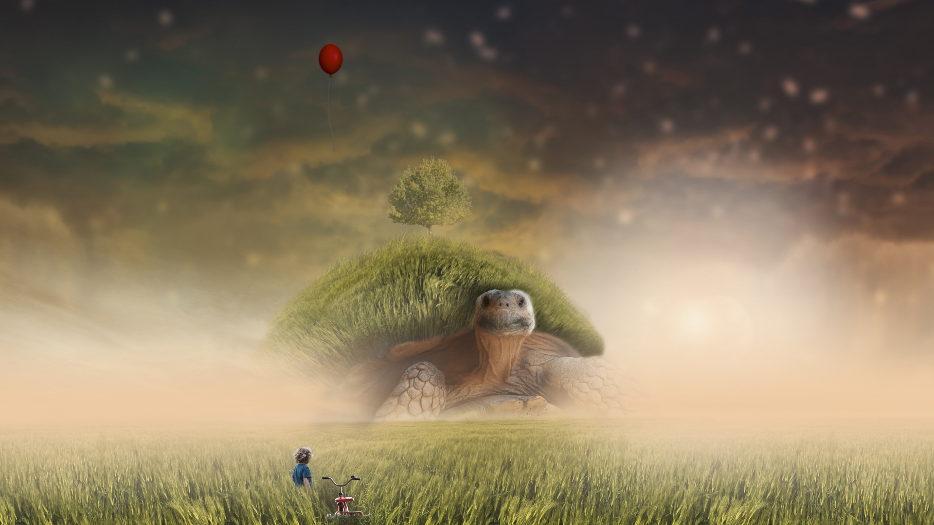 Обои Люди в природе, природа, сенокосное угодье, природный ландшафт, луг в разрешении 1920x1080