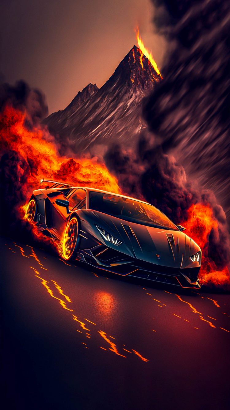 Обои легковые автомобили, спорткар, Форд Мустанг, Toyota Supra, lamborghini gallardo в разрешении 750x1334