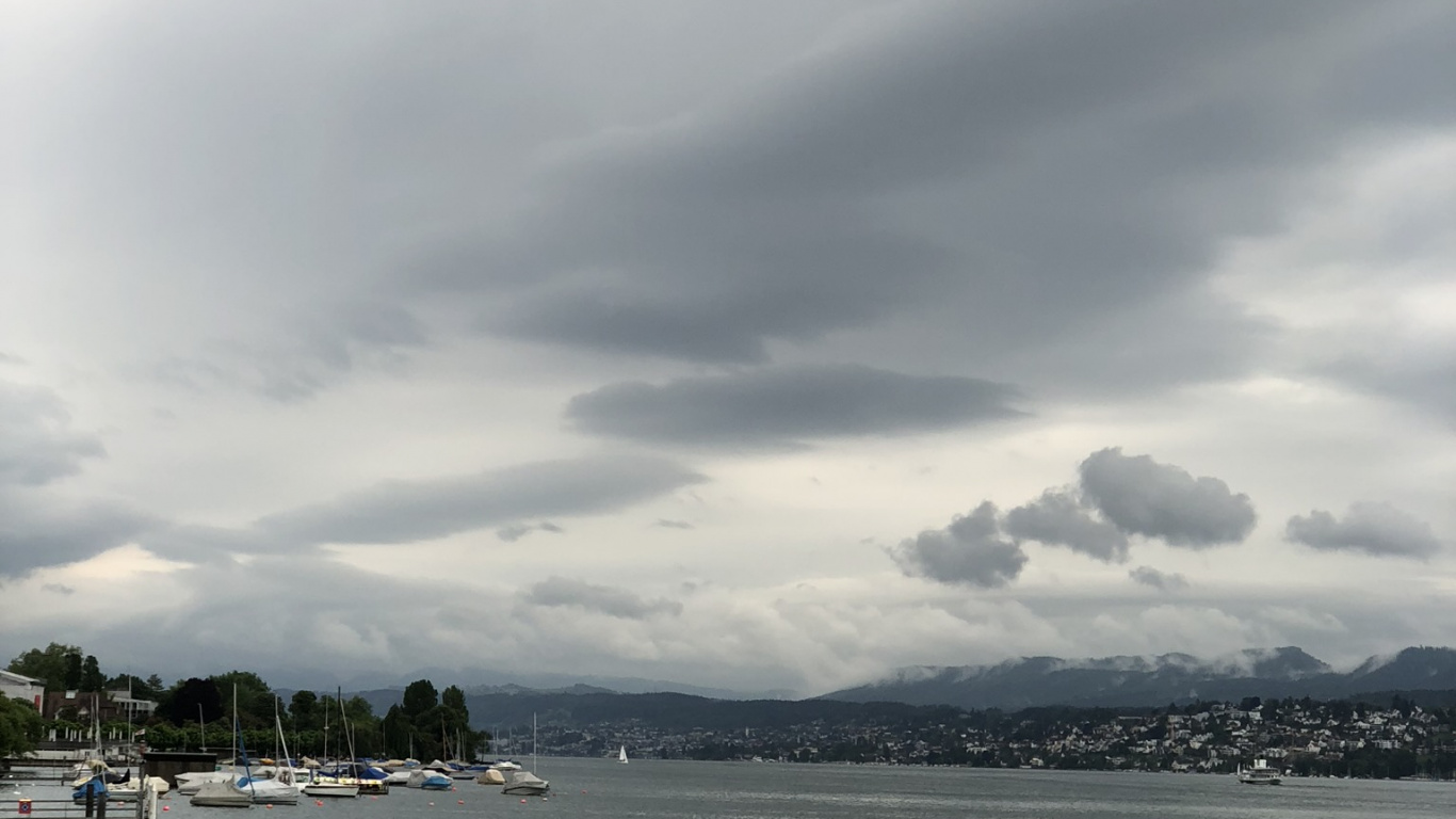 Обои облако, гидроресурсы, водный путь, жидкий, Банк в разрешении 1366x768