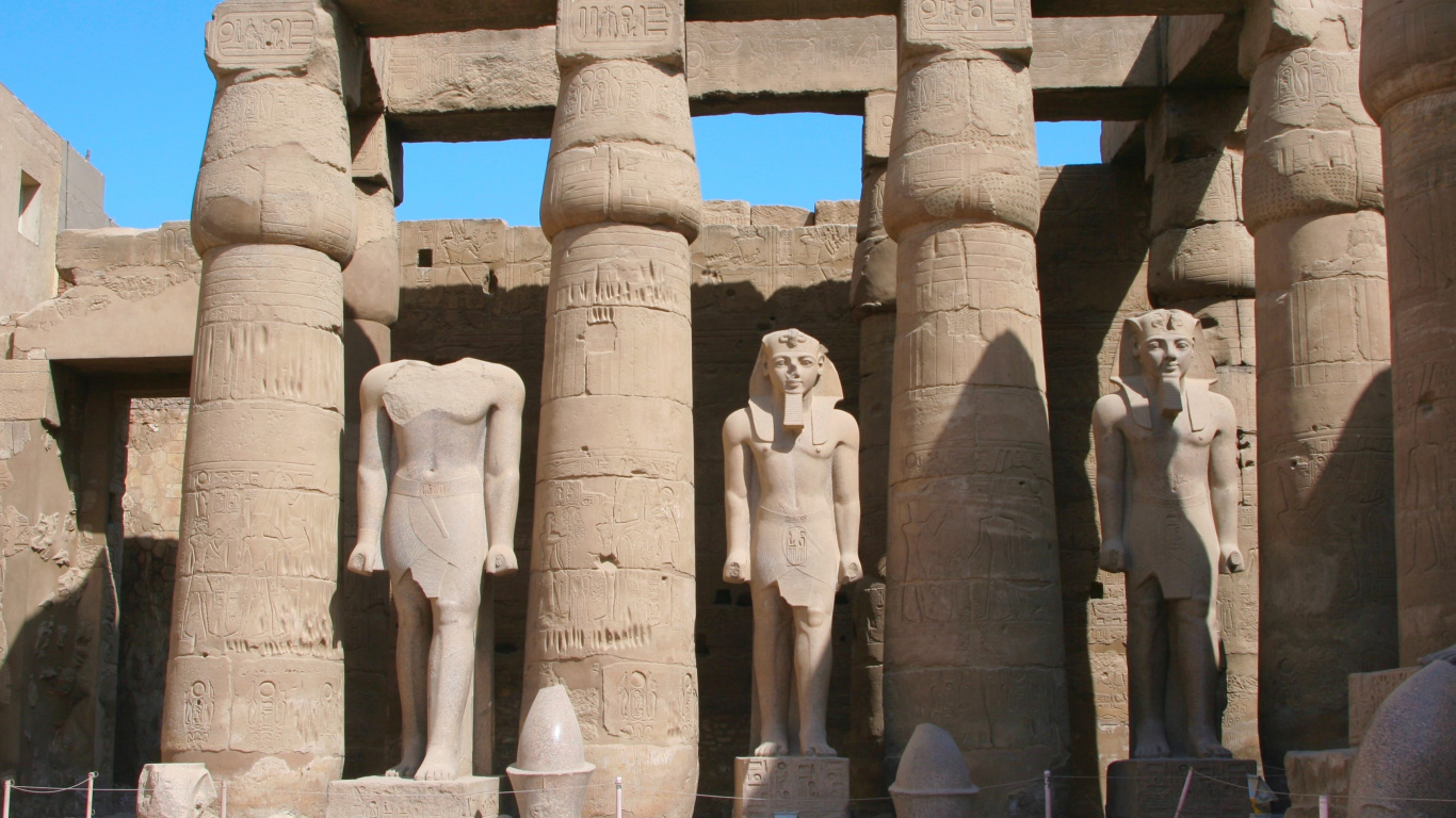 Обои Нил, Асуан, храм, египетский храм, археологический памятник в разрешении 1366x768