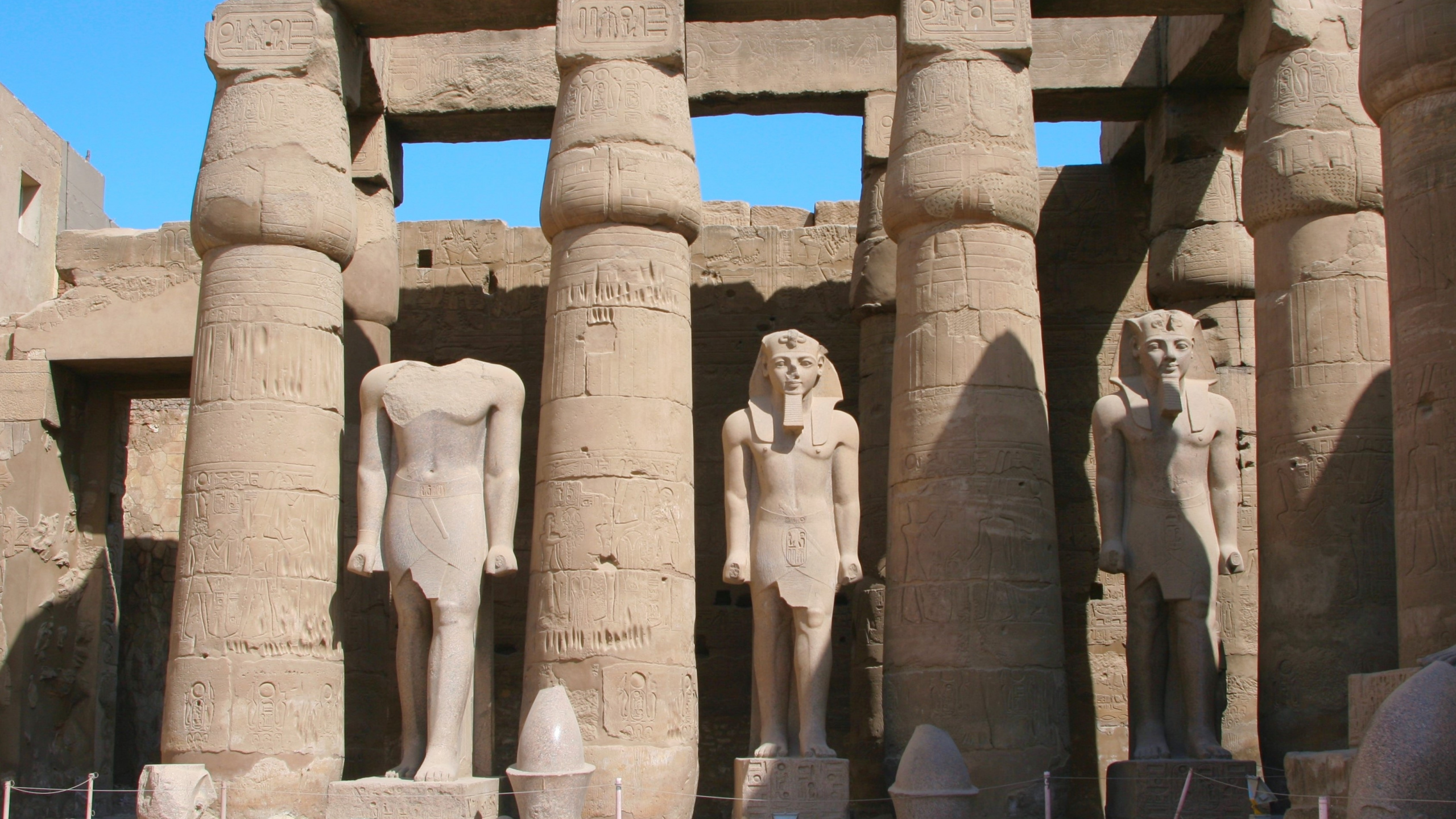 Обои Нил, Асуан, храм, египетский храм, археологический памятник в разрешении 2560x1440