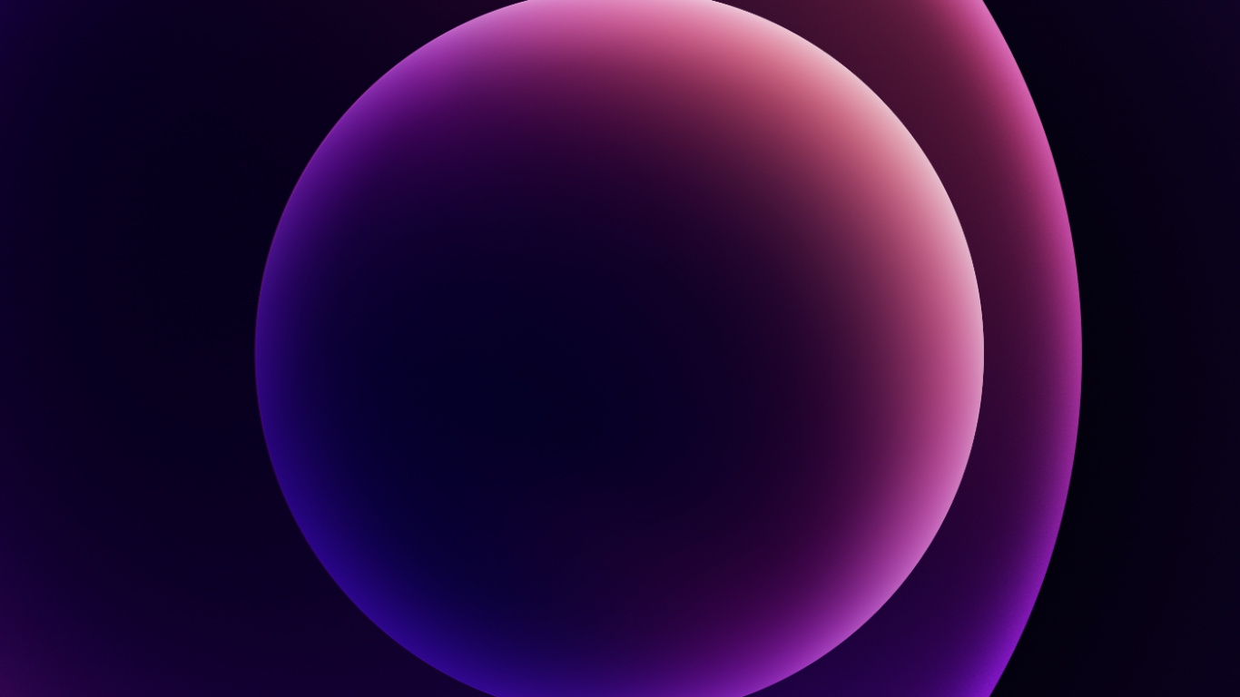 Обои Dark purple iPhone 12 inspired в разрешении 1366x768