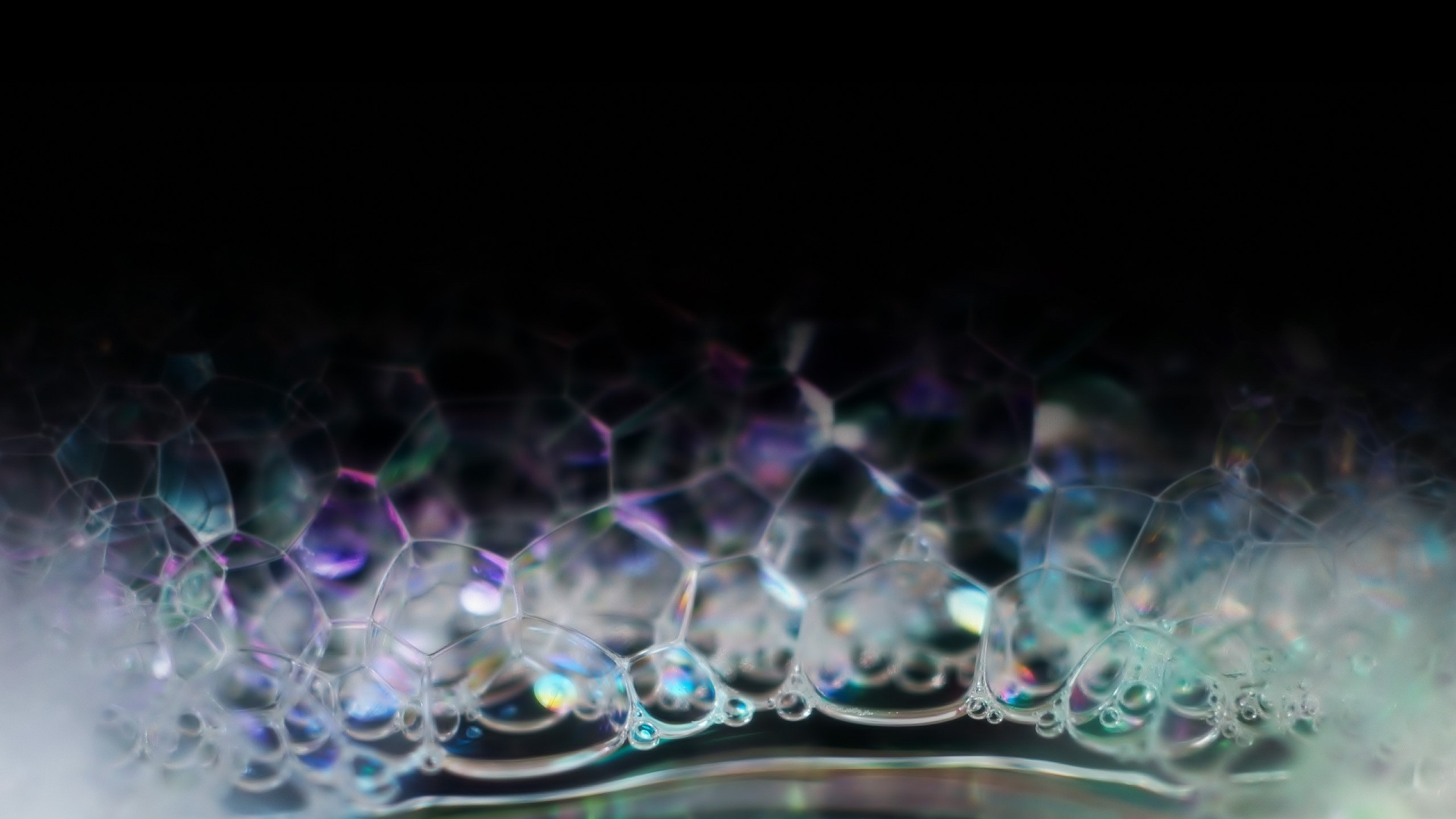 Обои вода, пурпур, фрактальное искусство, синий цвет, жидкость пузырь в разрешении 1920x1080