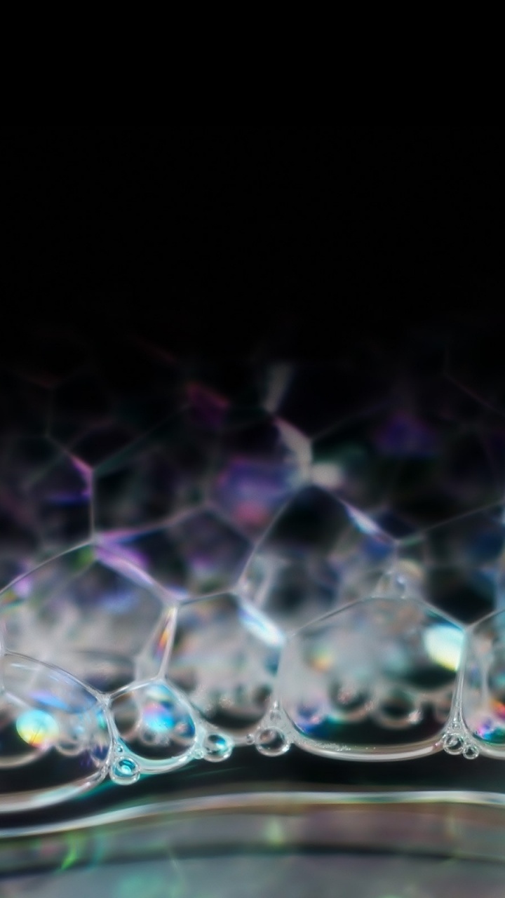 Обои вода, пурпур, фрактальное искусство, синий цвет, жидкость пузырь в разрешении 720x1280