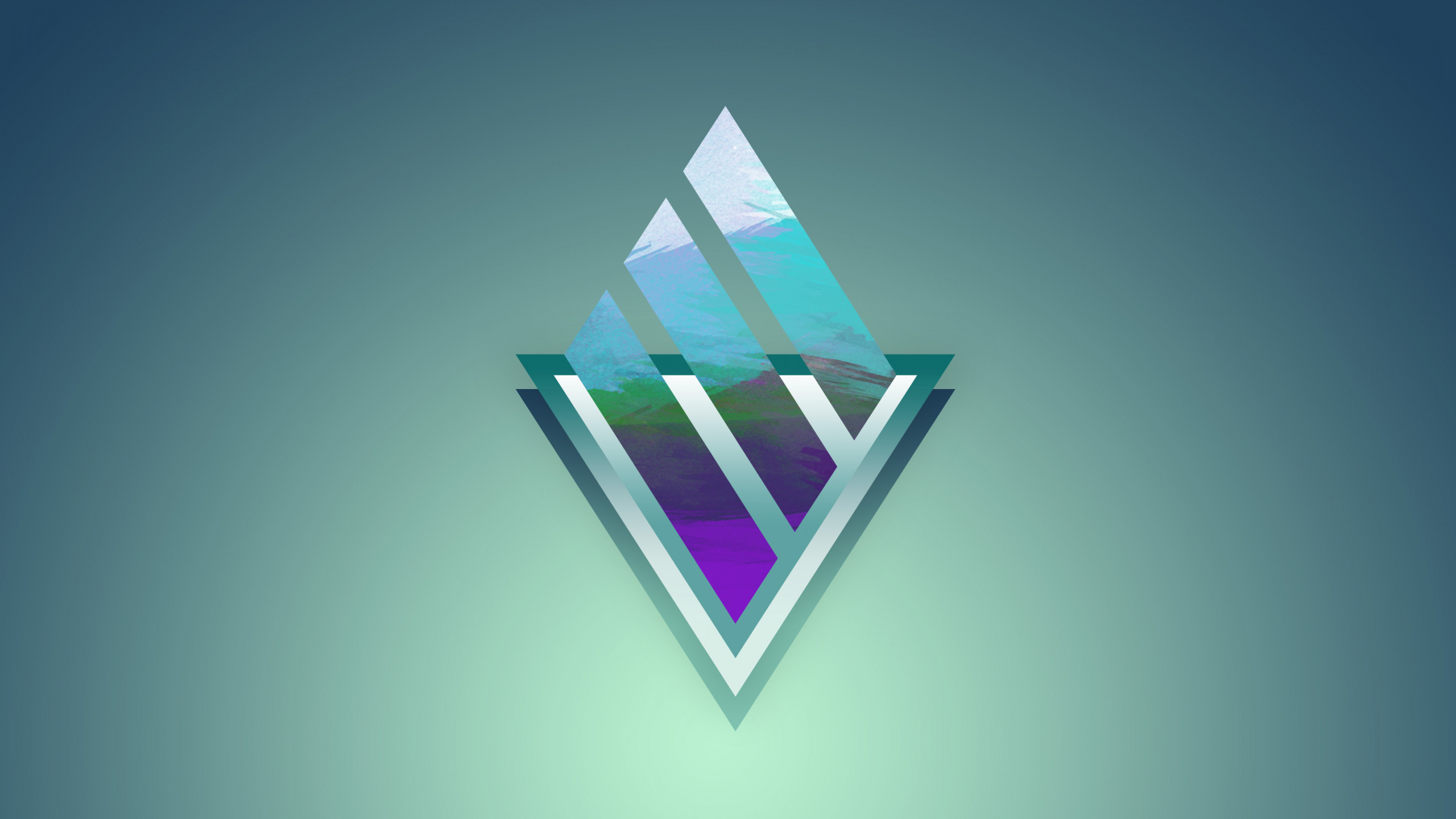 Обои абстрактное искусство, цифровое искусство, арт, лого, графика в разрешении 2560x1440