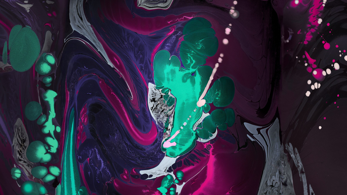 Обои айпад, яблоко, макбук Эйр, пурпур, жидкий в разрешении 1366x768