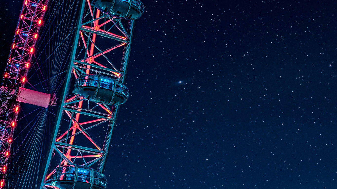 Обои ориблум, морская ириска, арт, синий, природа в разрешении 1366x768