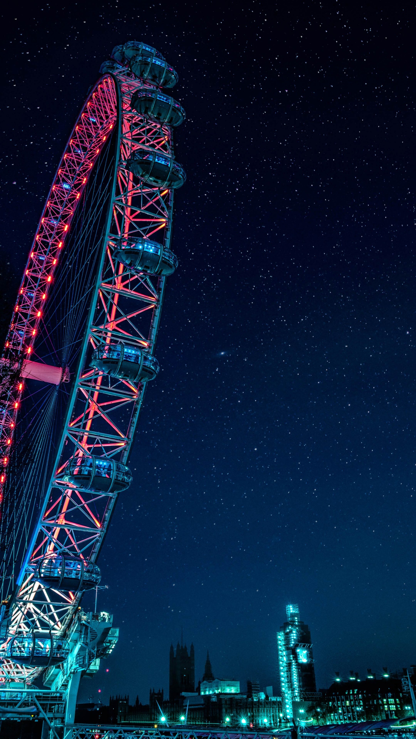 Обои ориблум, морская ириска, арт, синий, природа в разрешении 1440x2560