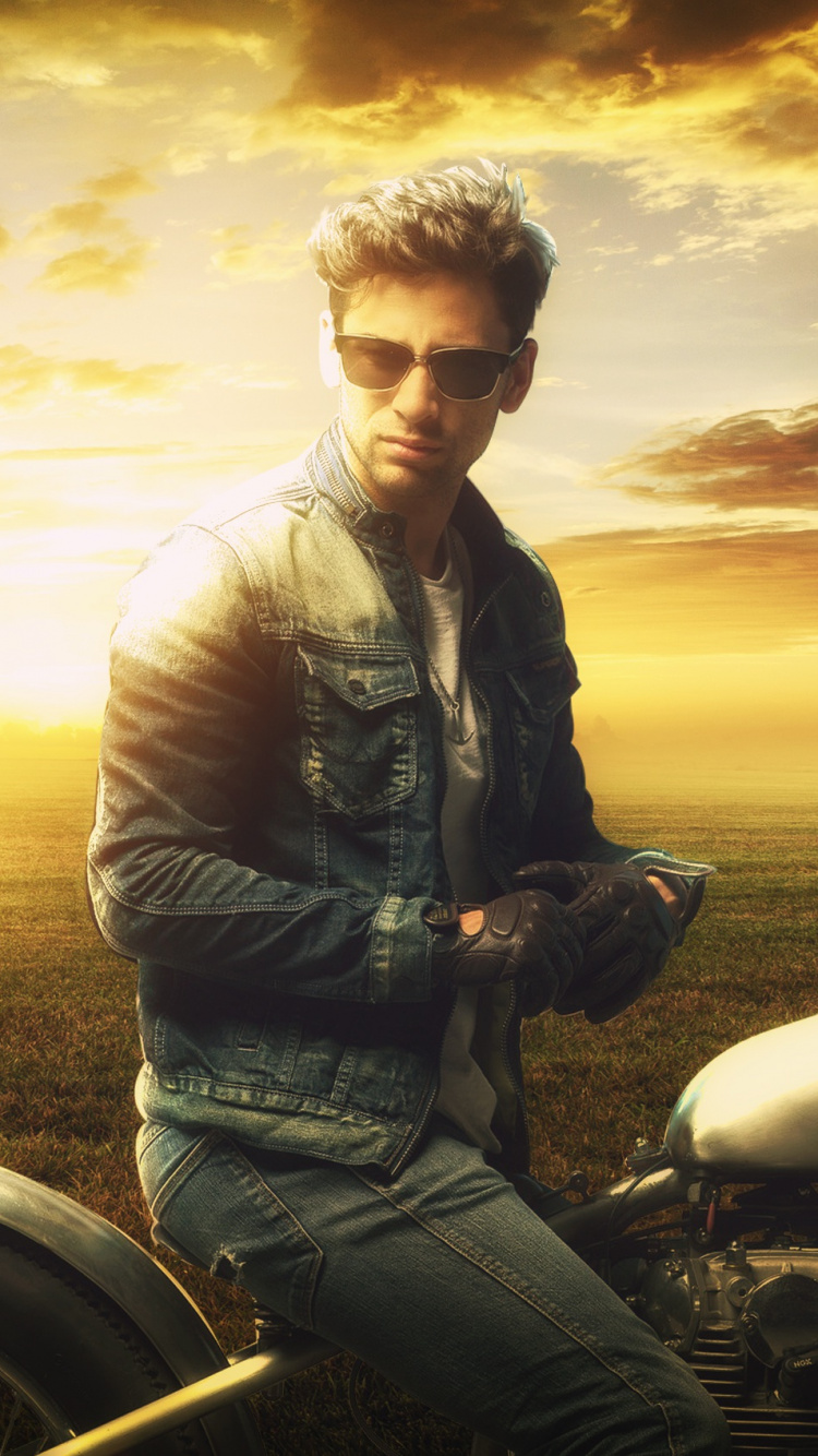 Обои мотоцикл, прохлада, мотоспорт, кино, кожаная куртка в разрешении 750x1334