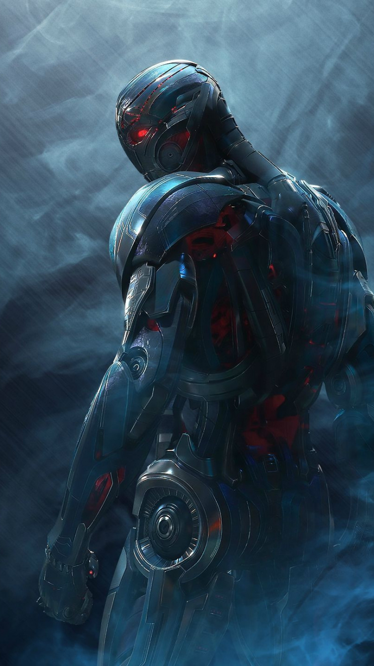 Обои Альтрон, мститель, темнота, атмосфера, вода в разрешении 750x1334