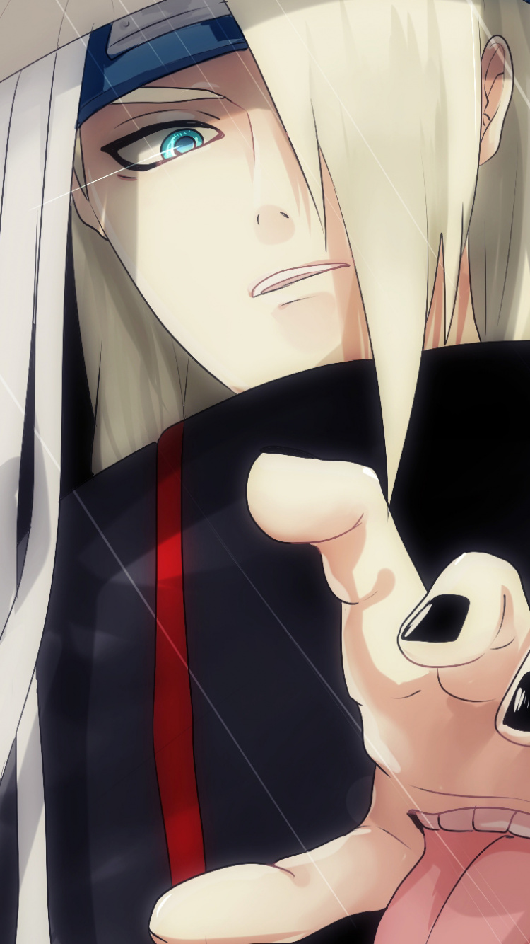 Обои Дейдара, аниме, химэ вырезать, розовый, мультфильм в разрешении 750x1334