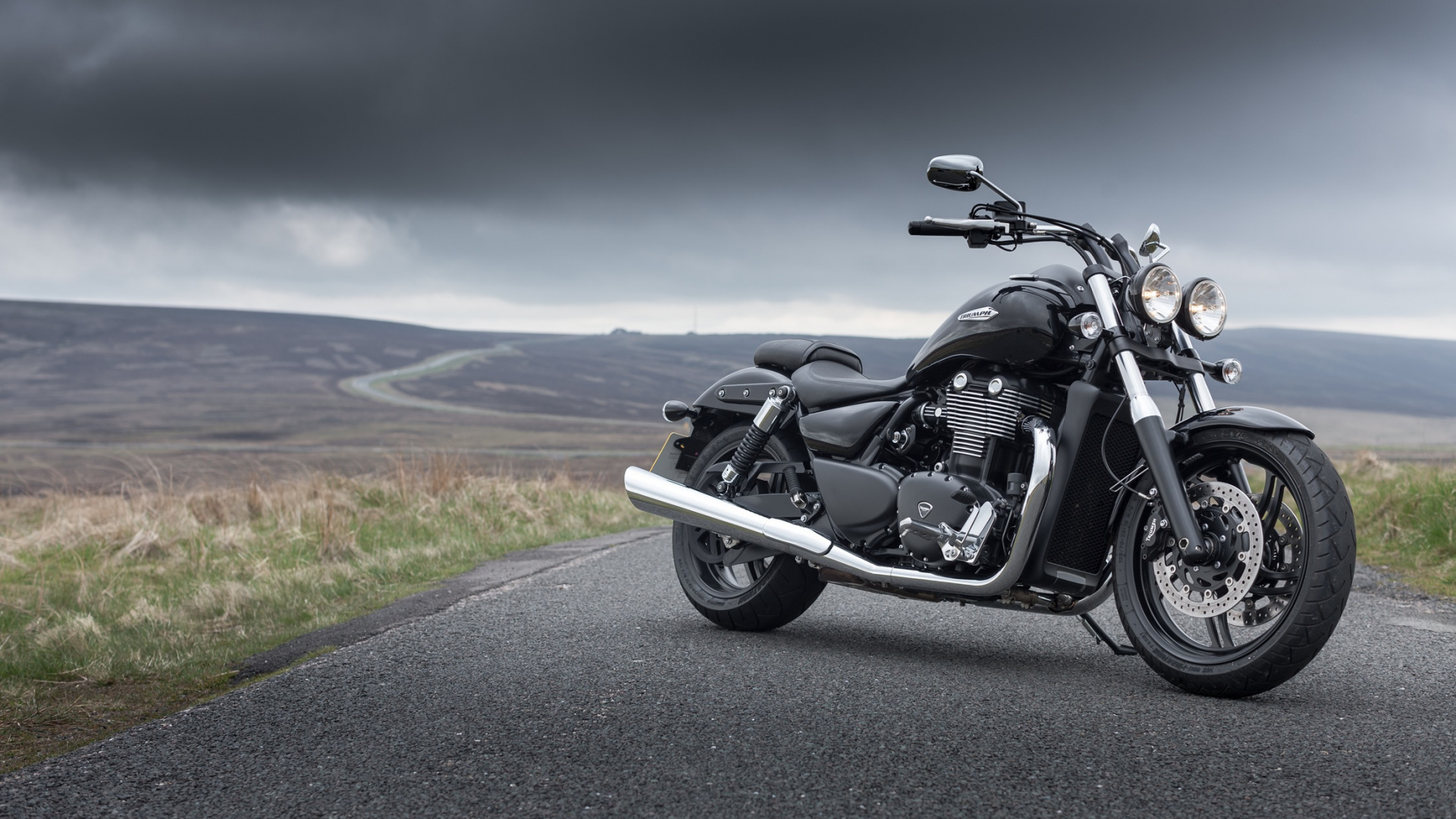 Обои Мотоциклы Triumph, мотоцикл, крейсер, авто, мотоспорт в разрешении 1920x1080